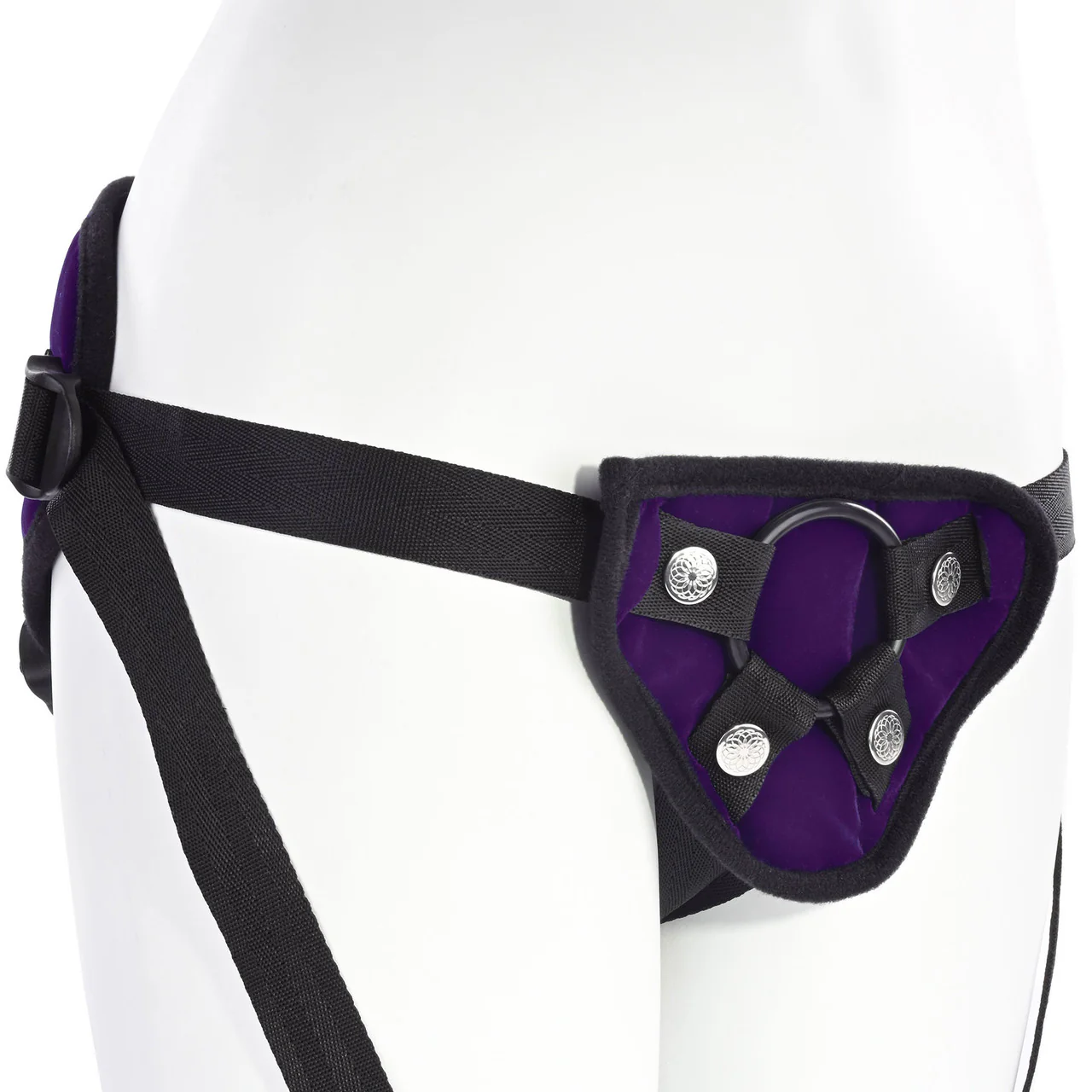 Lush Strap On Harness By Sportsheets - Purple, Fits Hips up to 60" - Image 4