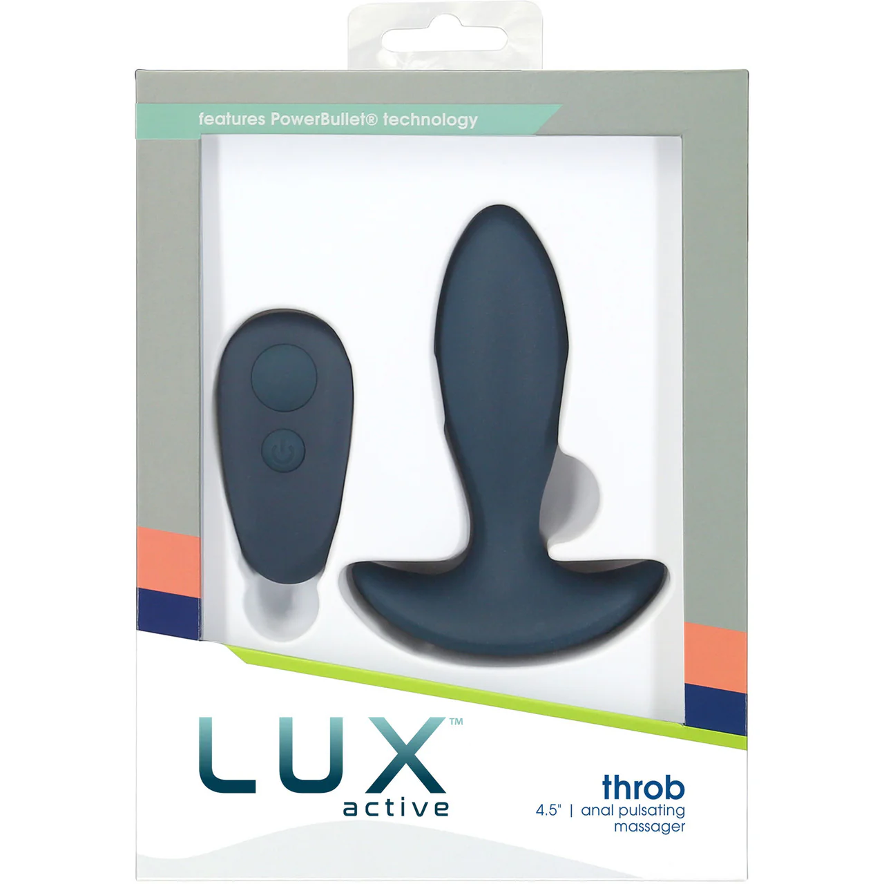 LUX Active Throb Silicone Rechargeable Anal Pulsating Massager With Remote - Image 7
