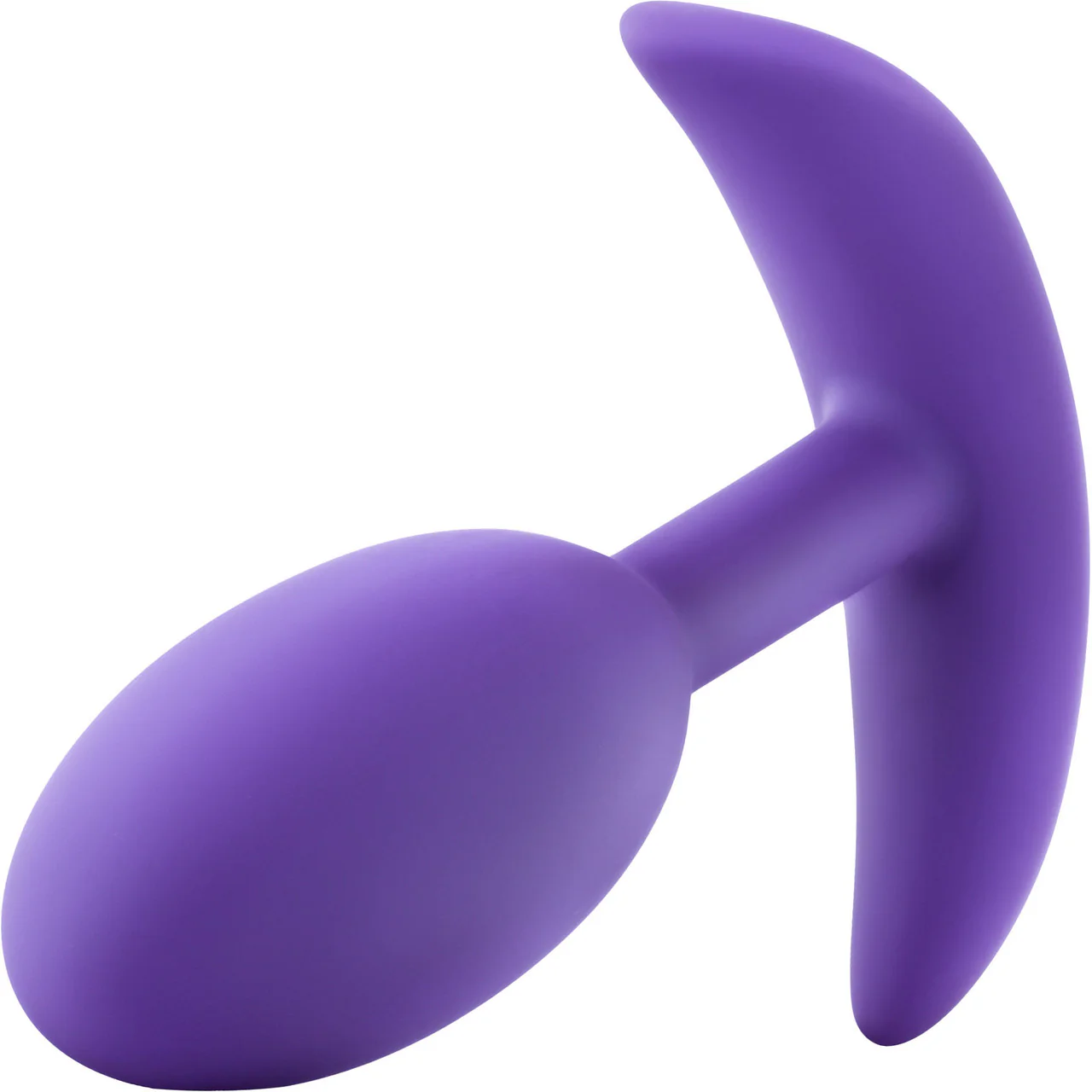 Luxe Wearable Silicone Vibra Slim Butt Plug by Blush - Medium, Purple - Image 2