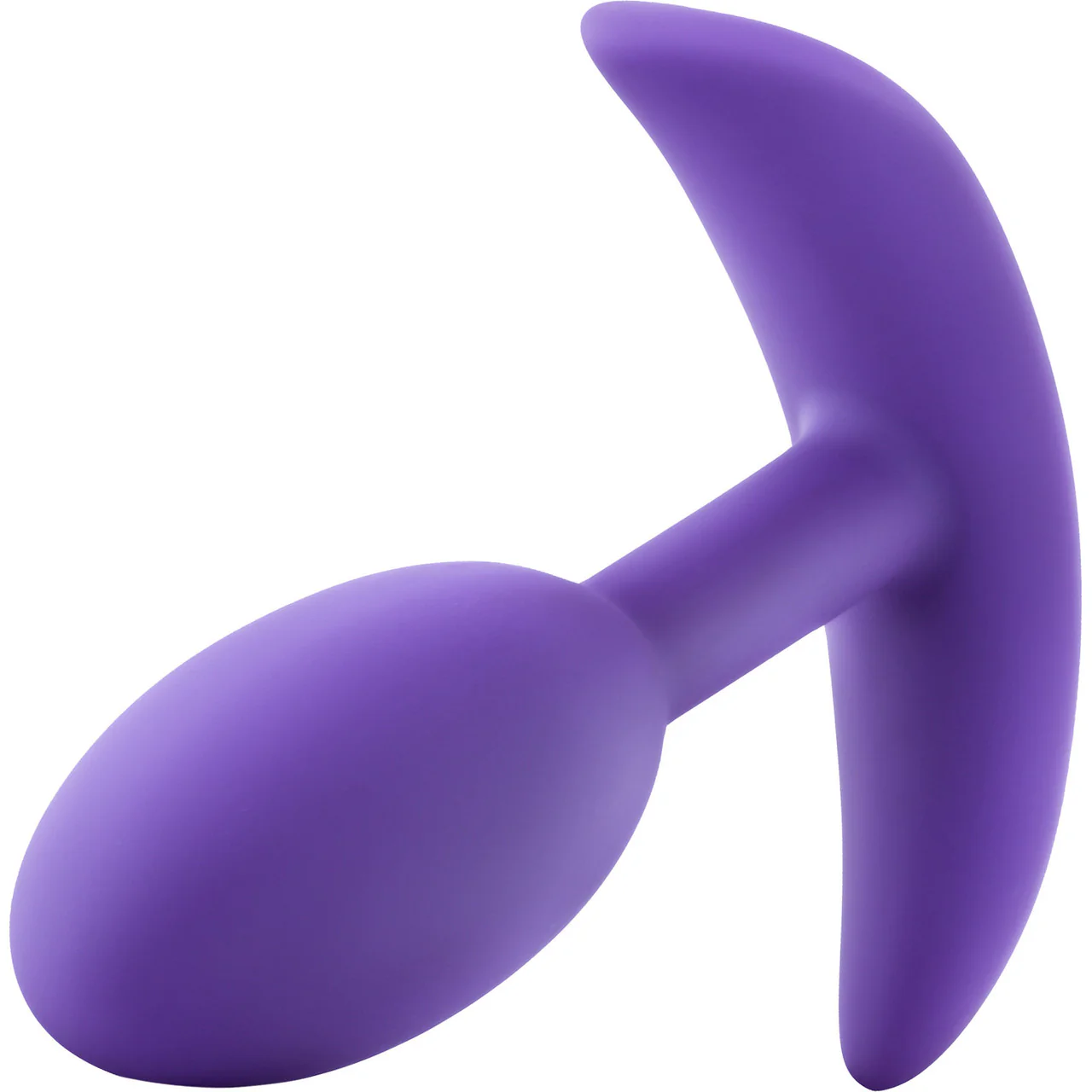 Luxe Wearable Silicone Vibra Slim Butt Plug by Blush - Small, Purple - Image 2