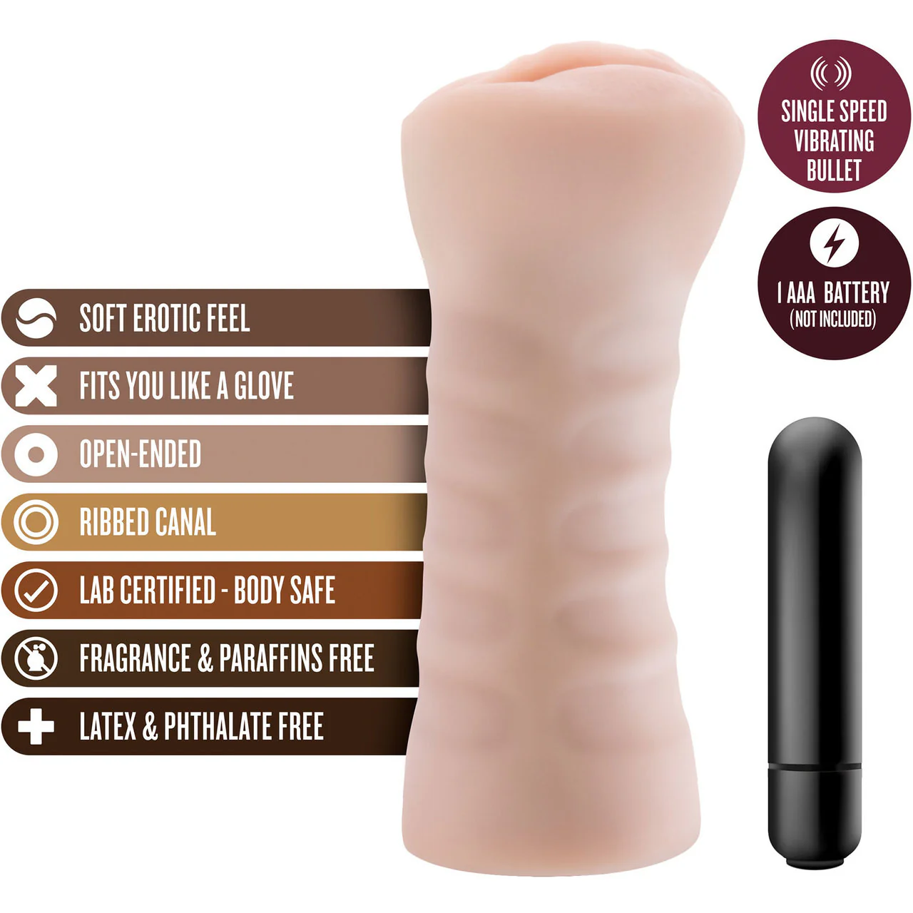 M for Men Ashley Penis Masturbator By Blush - Image 7
