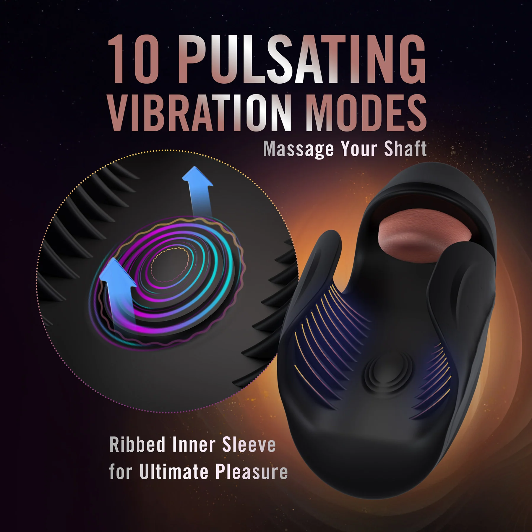 M For Men Lickety Split Rechargeable Vibrating Penis Head Stimulator By Blush - Image 11
