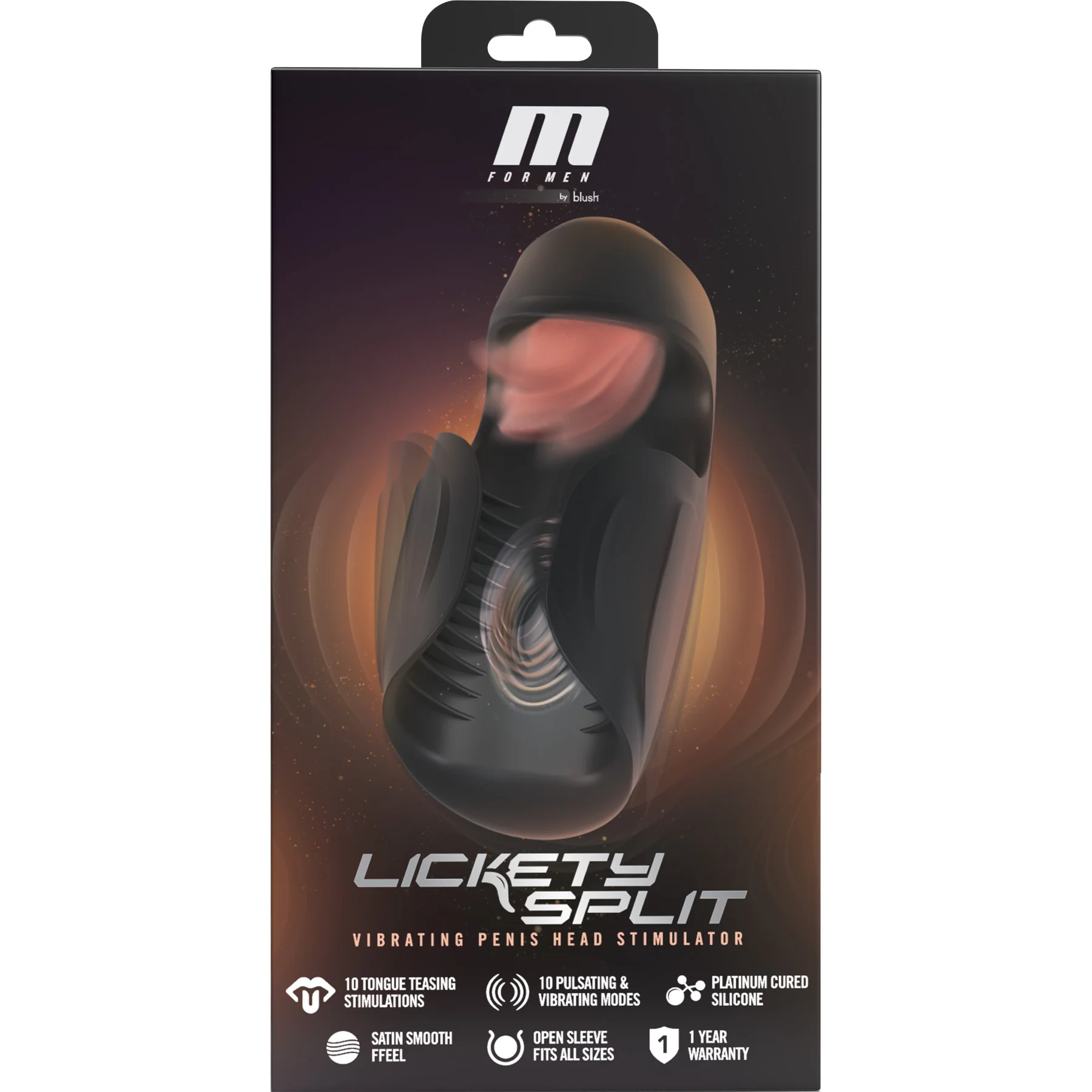 M For Men Lickety Split Rechargeable Vibrating Penis Head Stimulator By Blush - Image 14