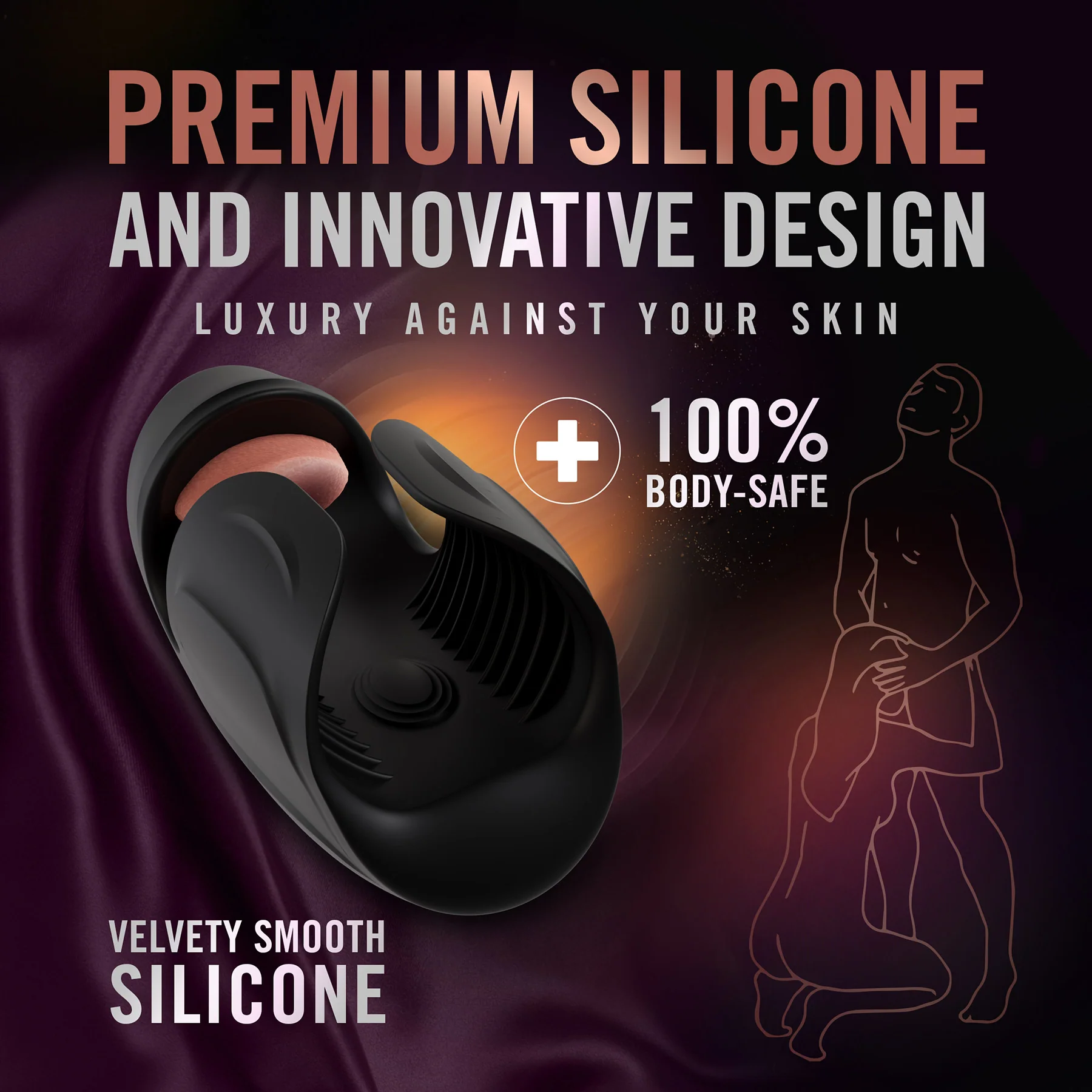 M For Men Lickety Split Rechargeable Vibrating Penis Head Stimulator By Blush - Image 9