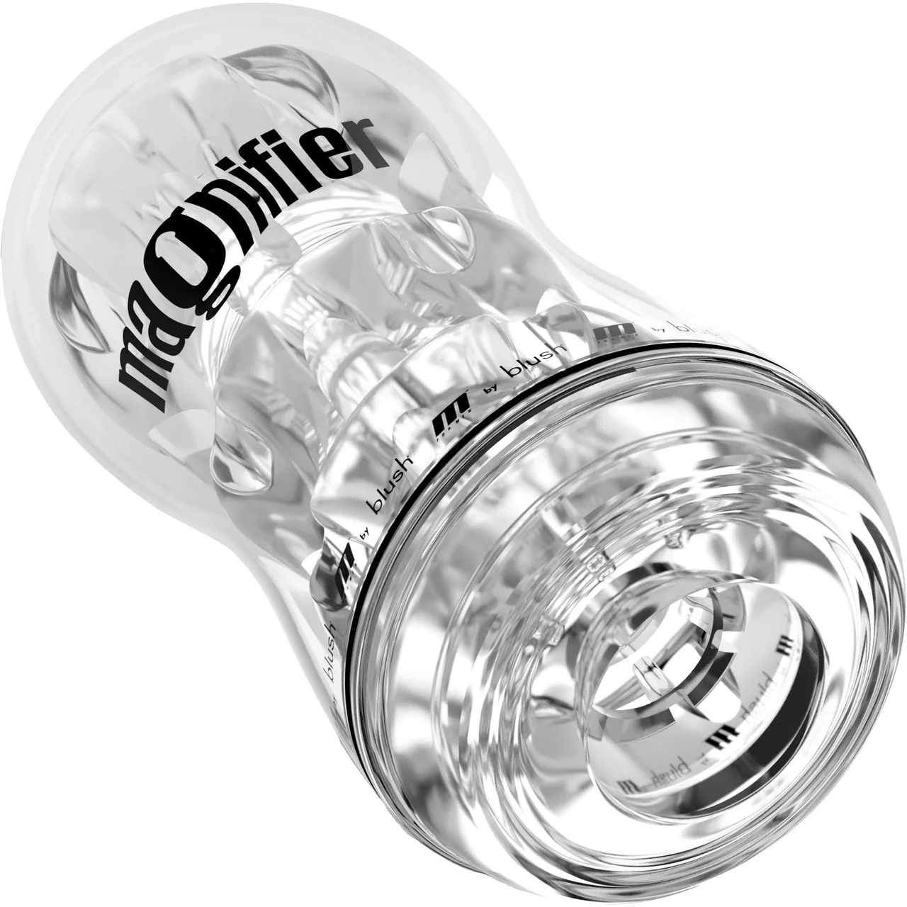 M For Men Soft And Wet Magnifier Open Ended Multi Chambered Stroker Penis Masturbator By Blush - Image 3