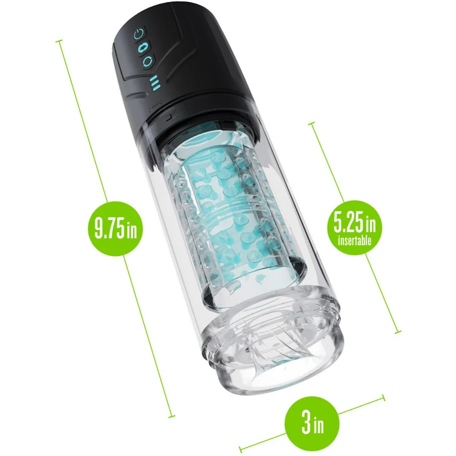 M For Men Whirlwind Pro Rechargeable Waterproof Rotating & Sucking Penis Masturbator - Image 9