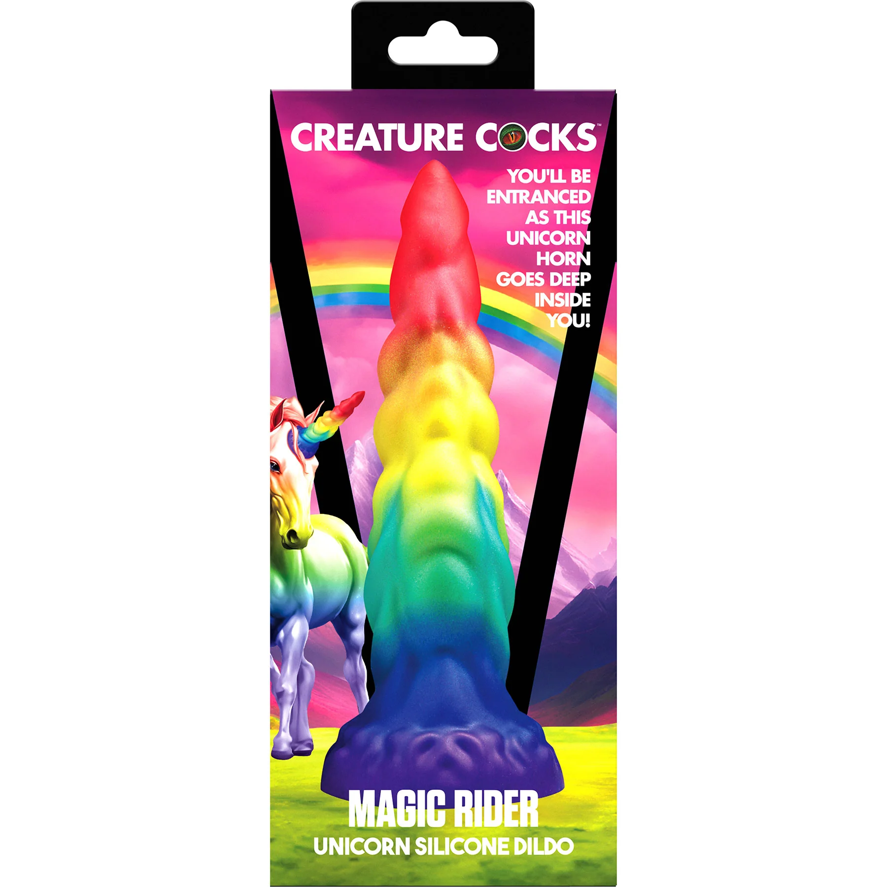 Magic Rider Unicorn 6.8" Silicone Suction Cup Dildo By Creature Cocks - Image 12