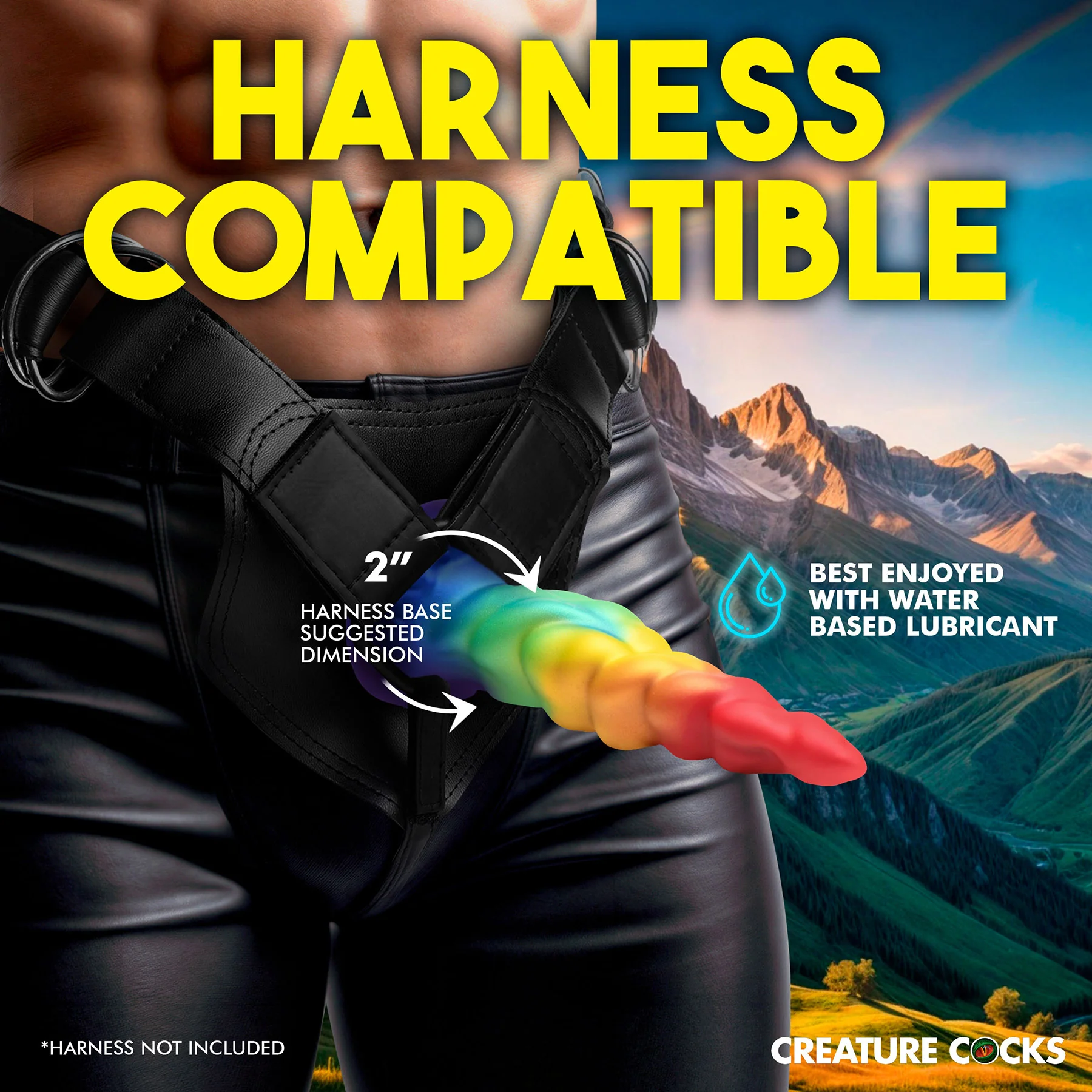 Magic Rider Unicorn 6.8" Silicone Suction Cup Dildo By Creature Cocks - Image 6