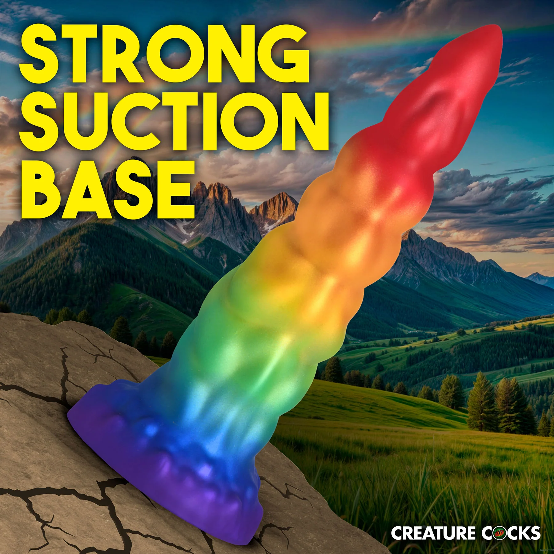 Magic Rider Unicorn 6.8" Silicone Suction Cup Dildo By Creature Cocks - Image 8