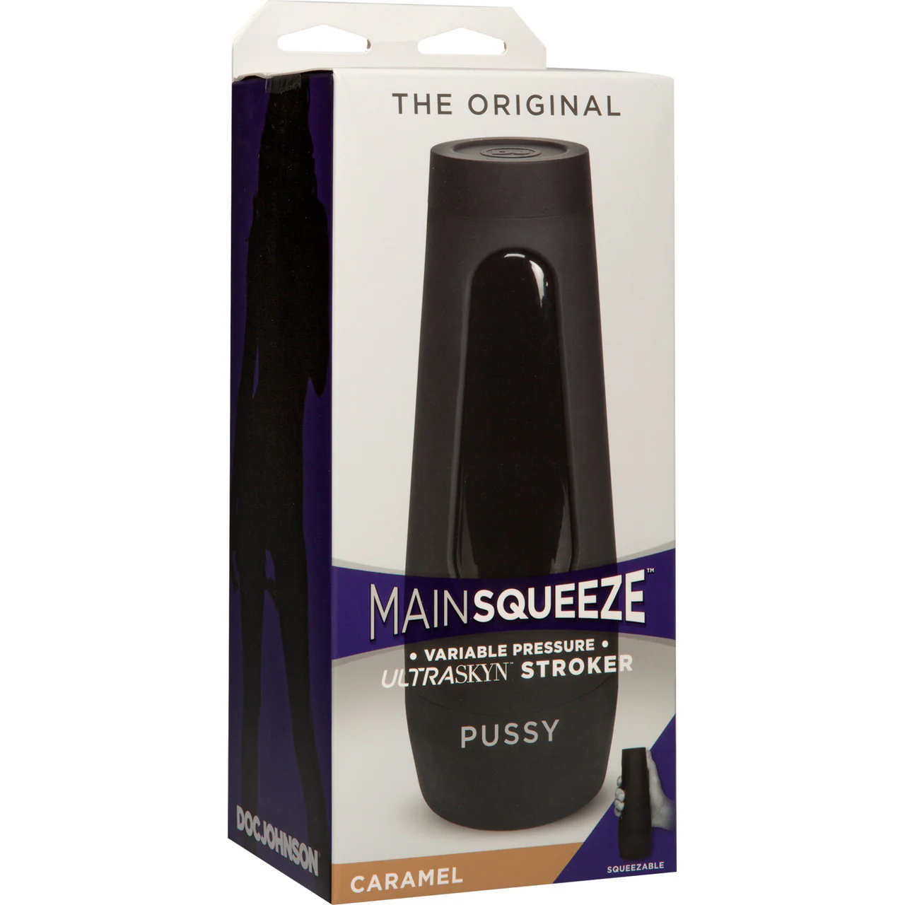 Main Squeeze Original Penis Masturbator Pussy by Doc Johnson - Caramel - Image 6