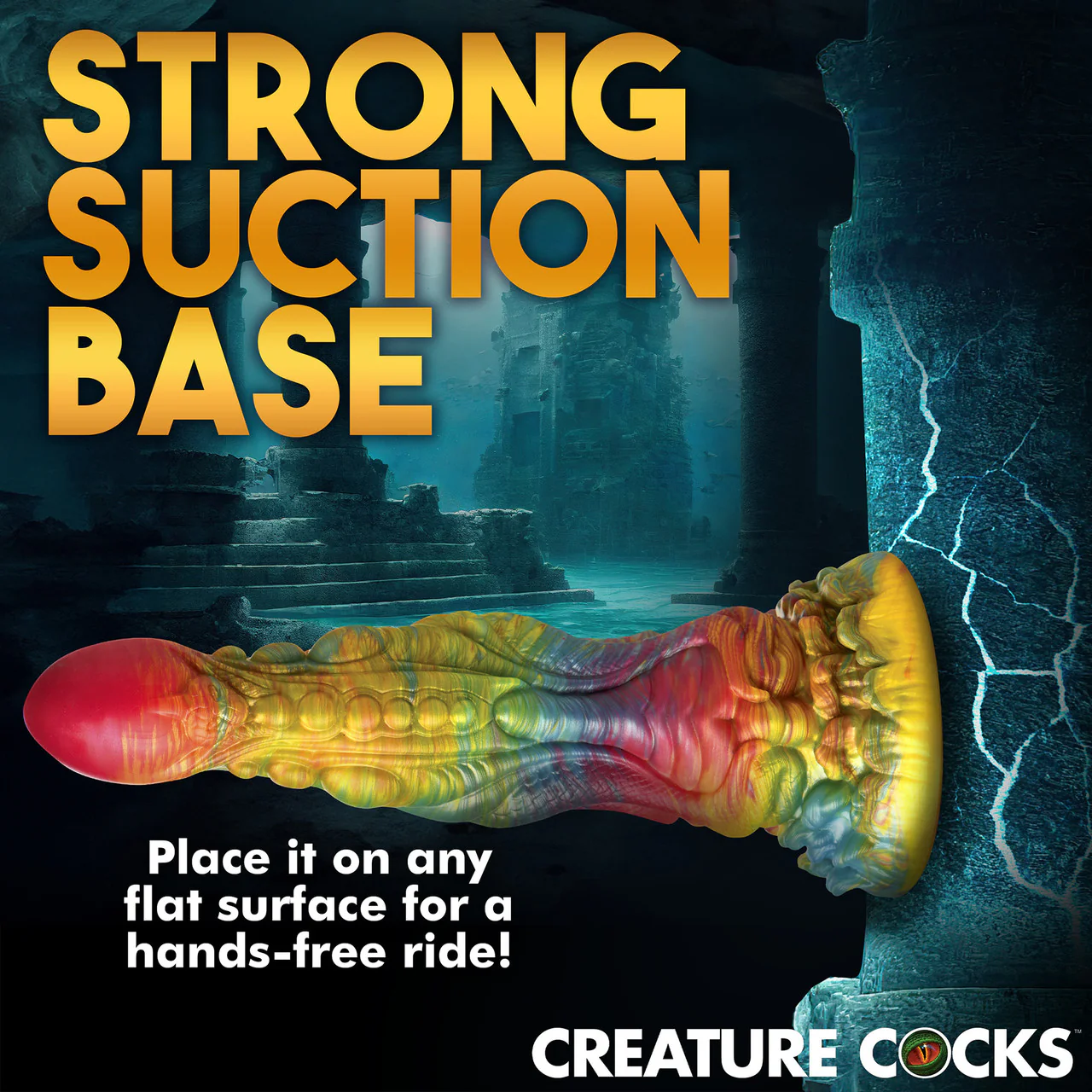 Majestic Merman 10" Silicone Suction Cup Dildo By Creature Cocks - Image 9