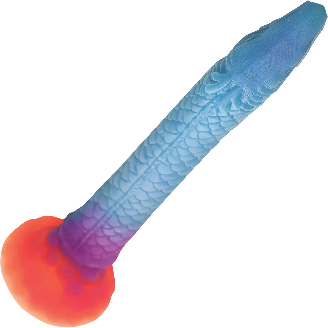 Makara Glow-In-The-Dark Snake 18.25" Silicone Suction Cup Dildo By Creature Cocks - Image 11
