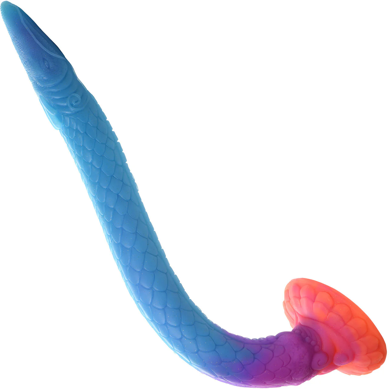 Makara Glow-In-The-Dark Snake 18.25" Silicone Suction Cup Dildo By Creature Cocks - Image 7