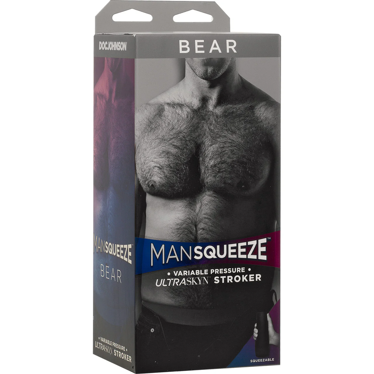 Man Squeeze Bear Ultraskyn Penis Masturbator Butt By Doc Johnson - Vanilla - Image 6