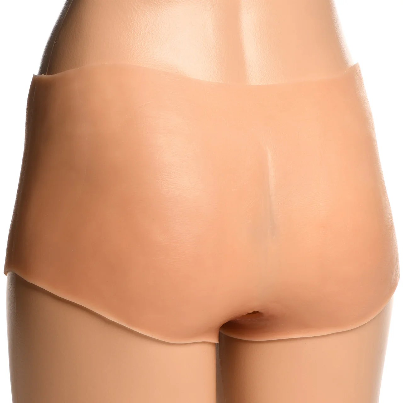 Master Series Boner Briefs Silicone Wearable Penis Panties With Posable Dildo - Vanilla - Image 8