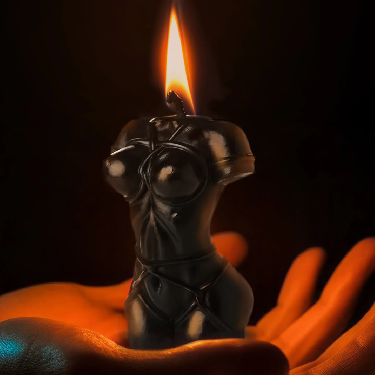 Master Series Bound Goddess Drip Candle - Black - Image 8