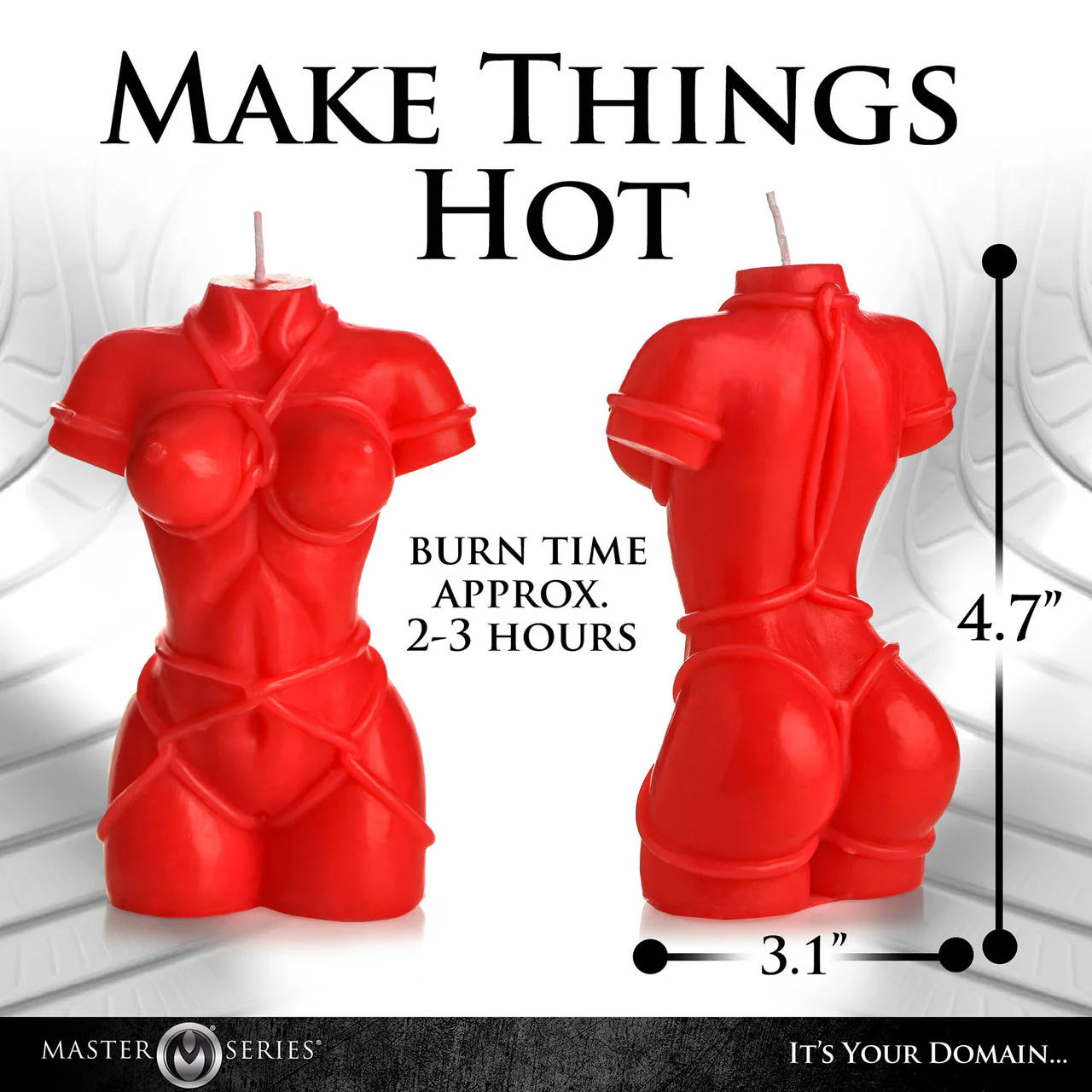 Master Series Bound Goddess Drip Candle - Red - Image 9