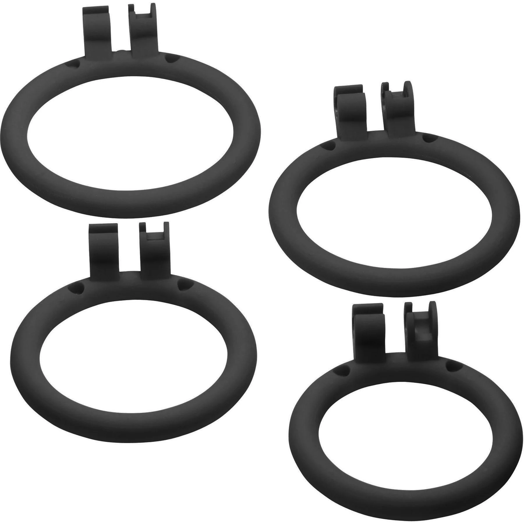 Master Series Bull Chastity Cage With 4 Gradually Sized Rings - Image 5