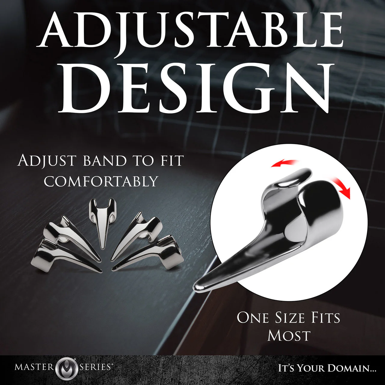 Master Series Clawed 5-Piece Sensational Fingertip Play Rings - Stainless Steel - Image 12