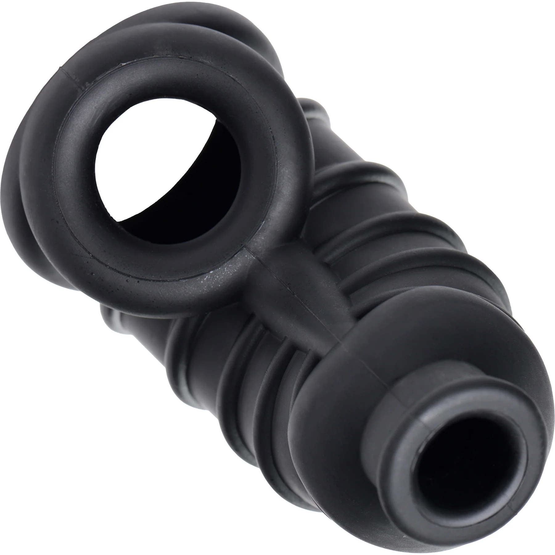 Master Series Dark Chamber Silicone Chastity Cage - Image 3