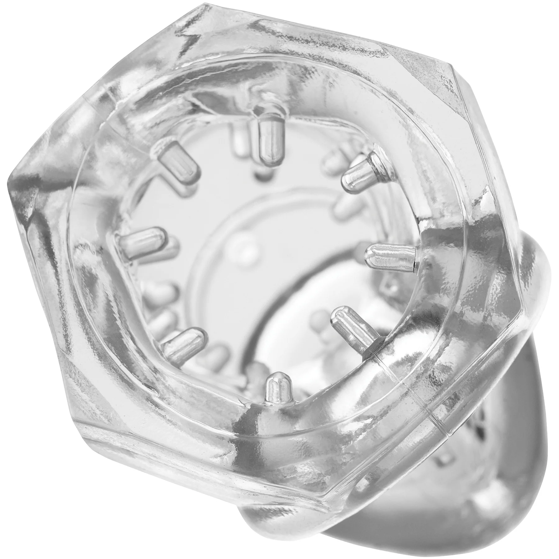 Master Series Detained 2.0 Restrictive Chastity Cage With Nubs - Image 3