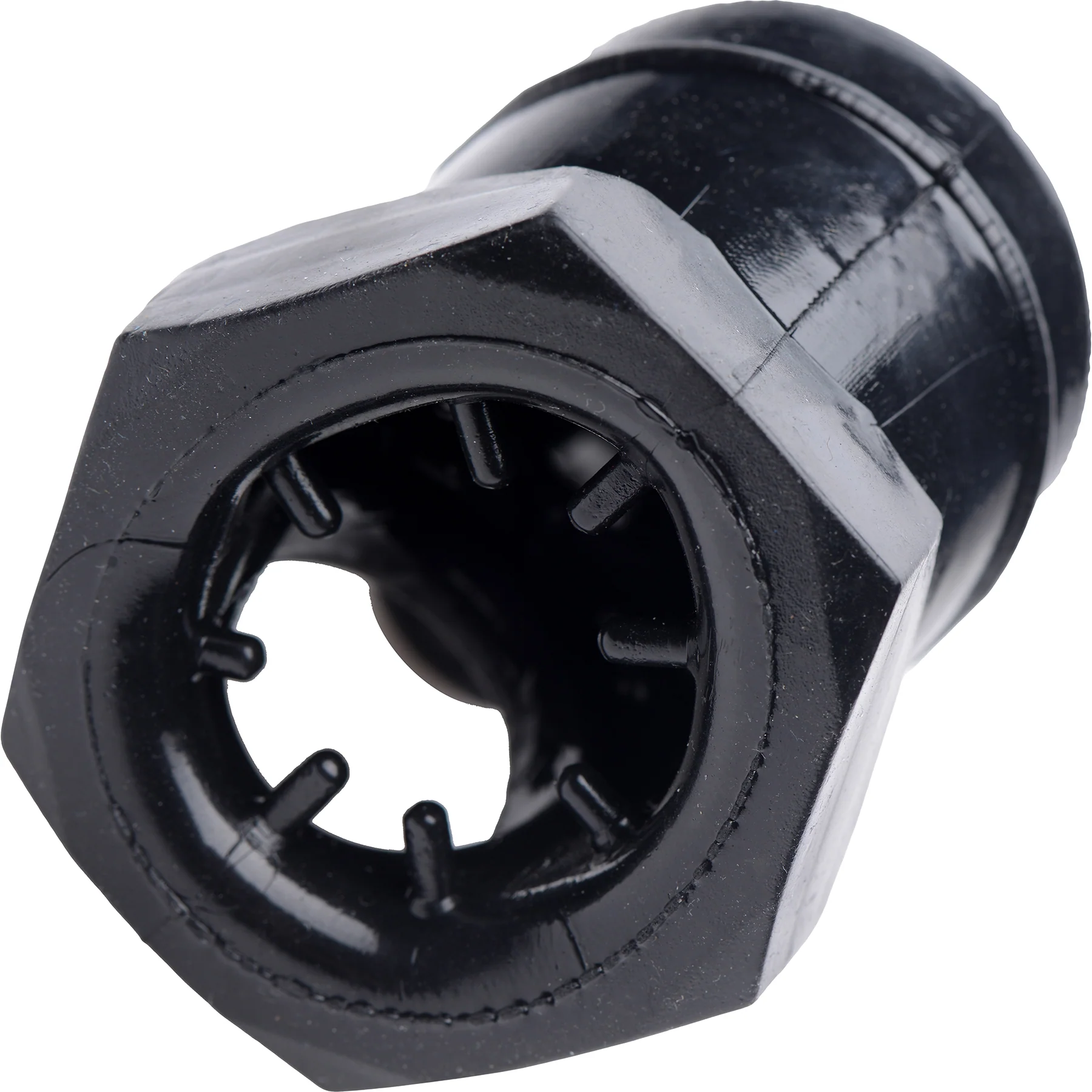 Master Series Detained Restrictive Chastity Cage With Nubs - Black - Image 5