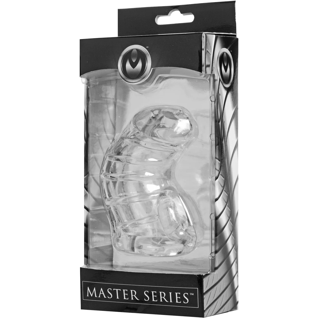 Master Series Detained Soft Body Chastity Cage - Clear - Image 4