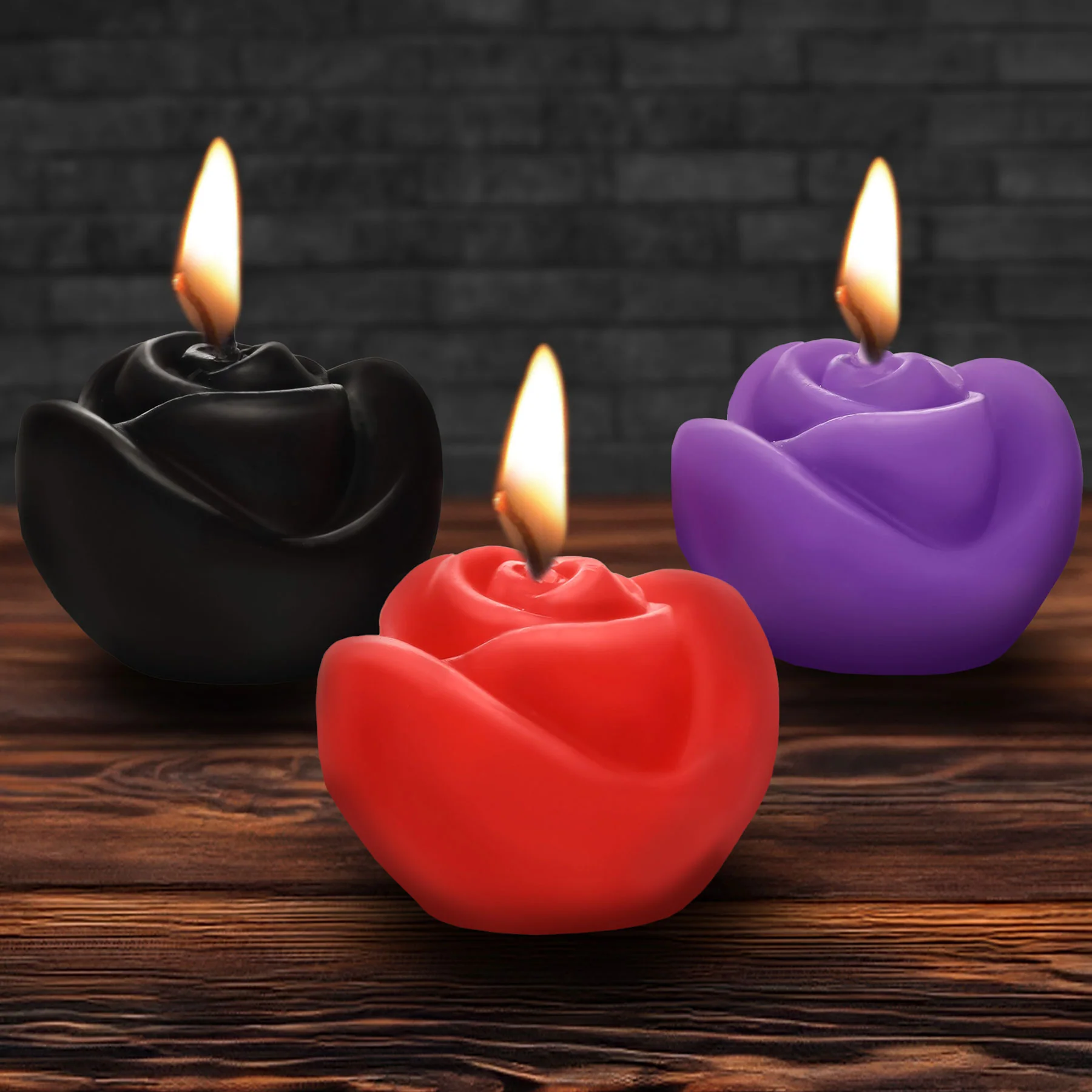 Master Series Fire Garden Rose Candle Set - Image 6