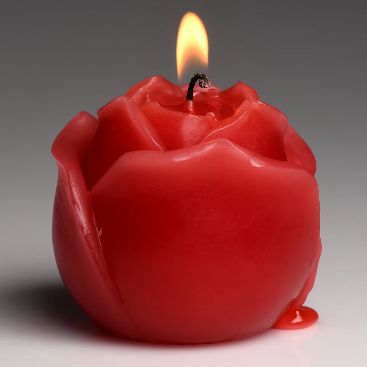 Master Series Flaming Rose Red Drip Candle - Image 6
