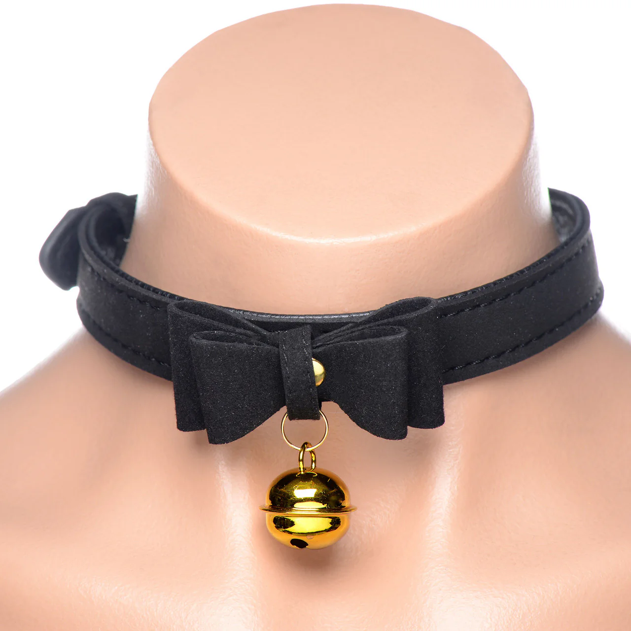 Master Series Golden Kitty Cat Bell Collar - Black & Gold - Image 3