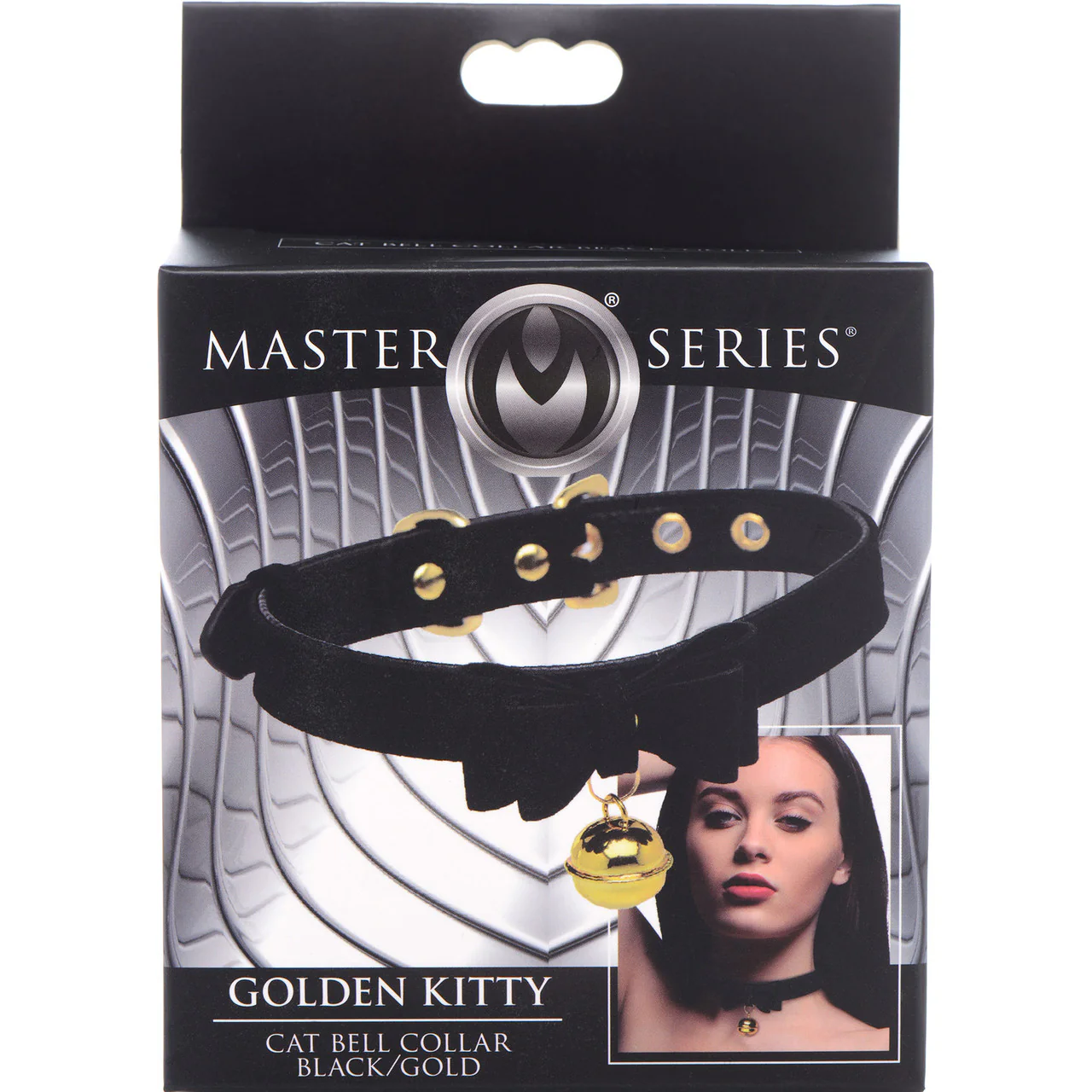Master Series Golden Kitty Cat Bell Collar - Black & Gold - Image 8