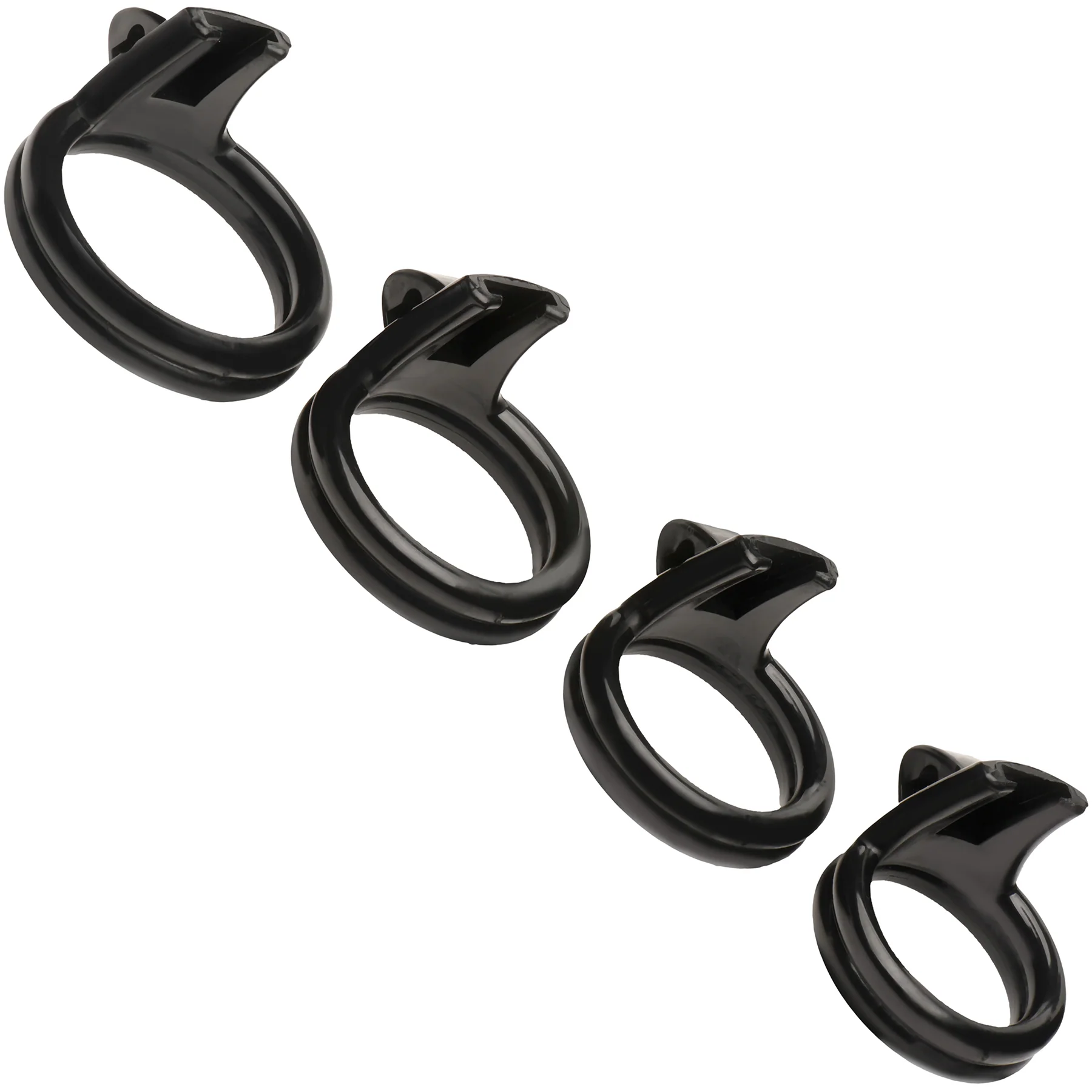 Master Series Hard Stop Double Ring Chastity Cage - Image 10
