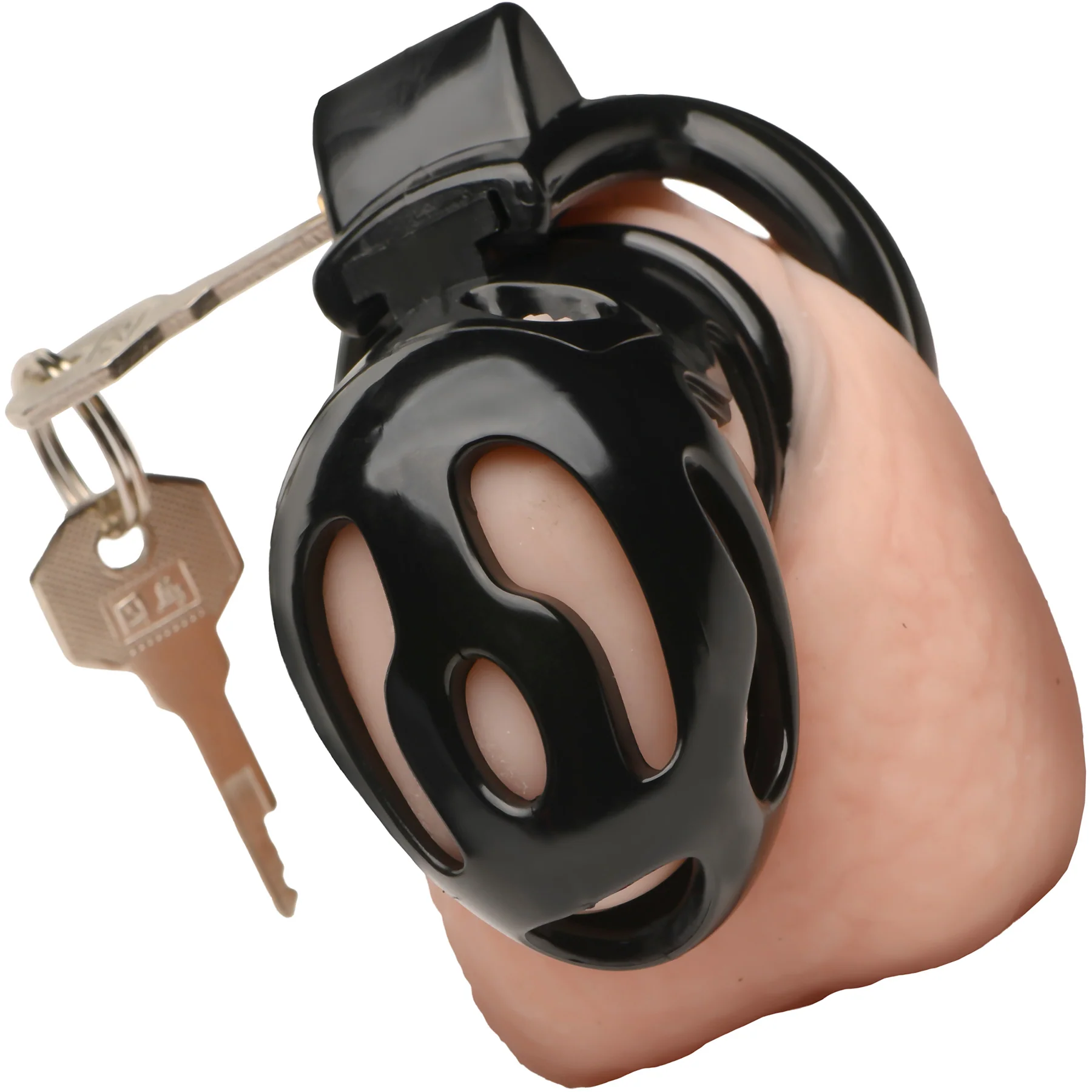 Master Series Hard Stop Double Ring Chastity Cage - Image 4