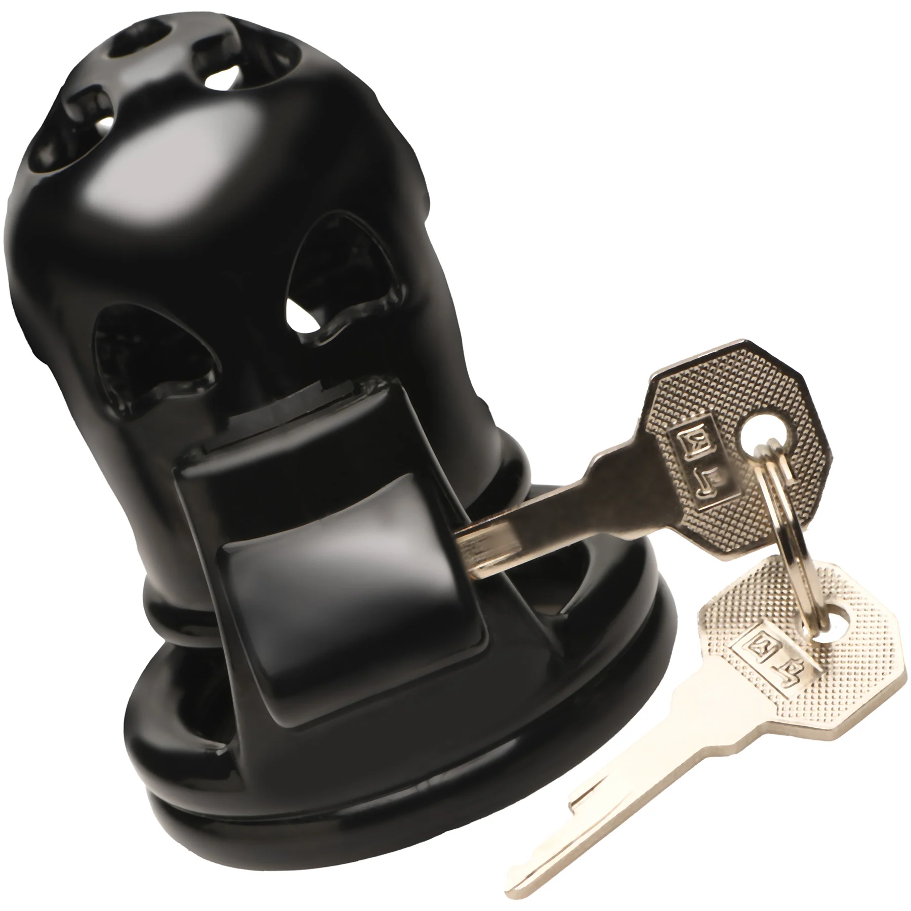 Master Series Hard Stop Double Ring Chastity Cage - Image 5