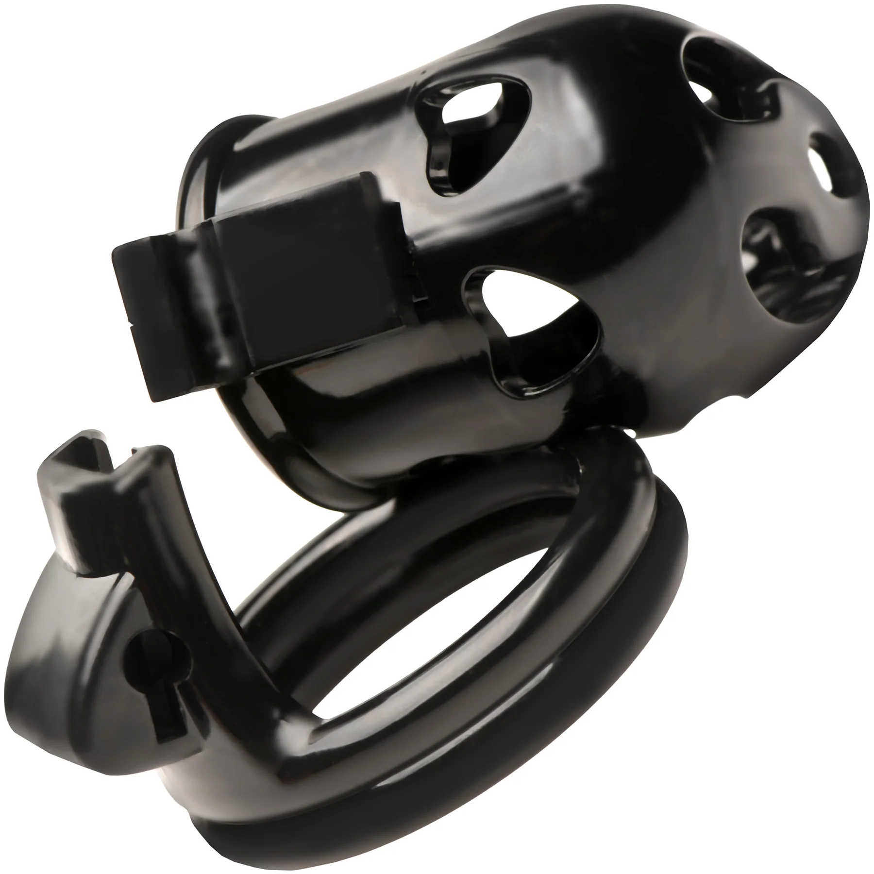 Master Series Hard Stop Double Ring Chastity Cage - Image 6