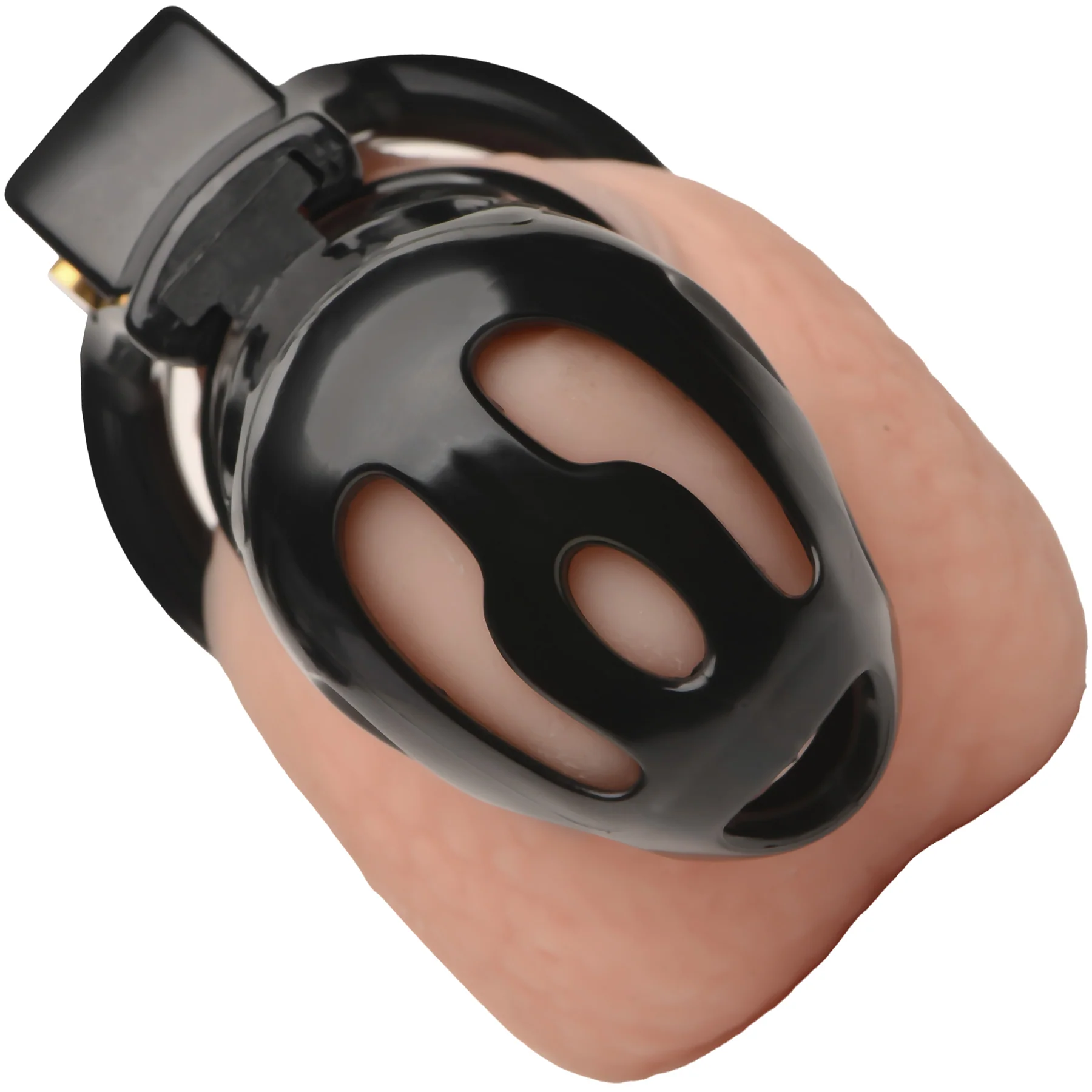 Master Series Hard Stop Double Ring Chastity Cage - Image 9