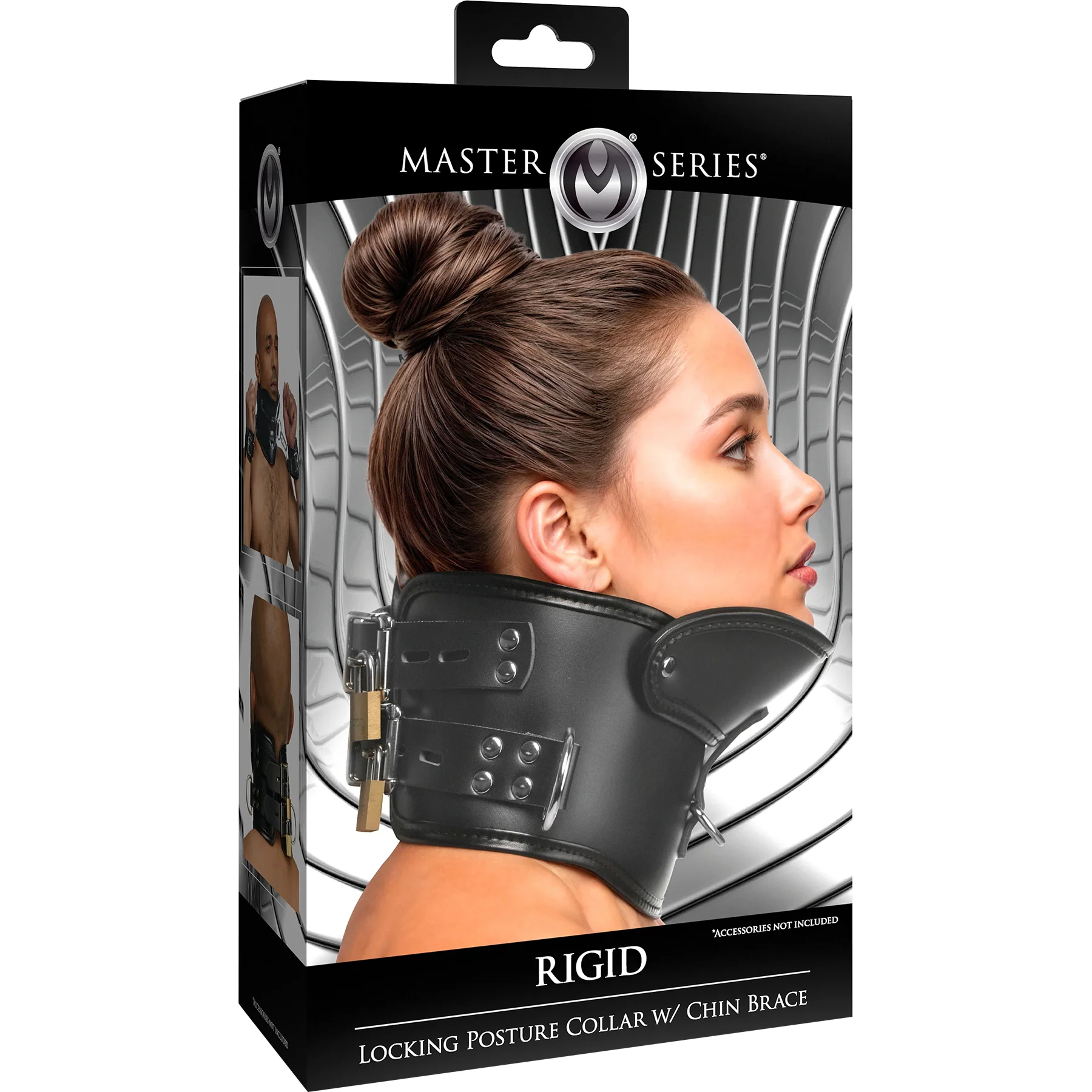 Master Series Rigid Locking Posture Collar With Chin Brace - Image 6