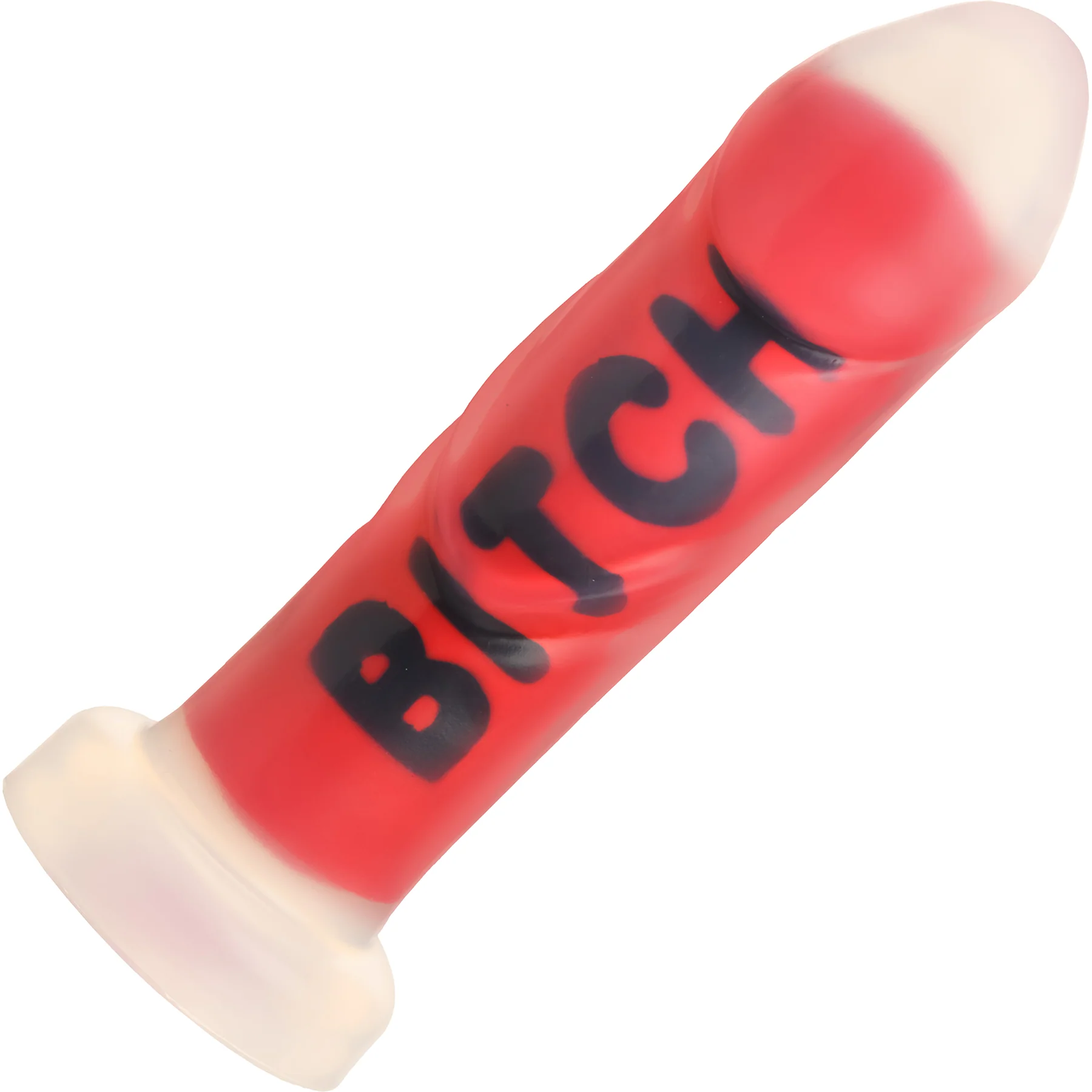 Master Series Explicit Text Silicone Dildo - Image 3