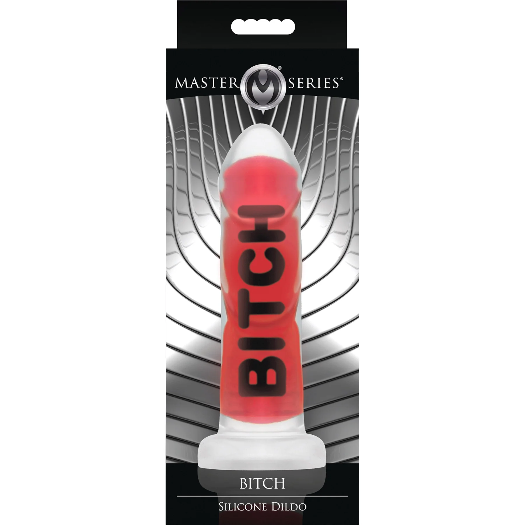 Master Series Explicit Text Silicone Dildo - Image 8
