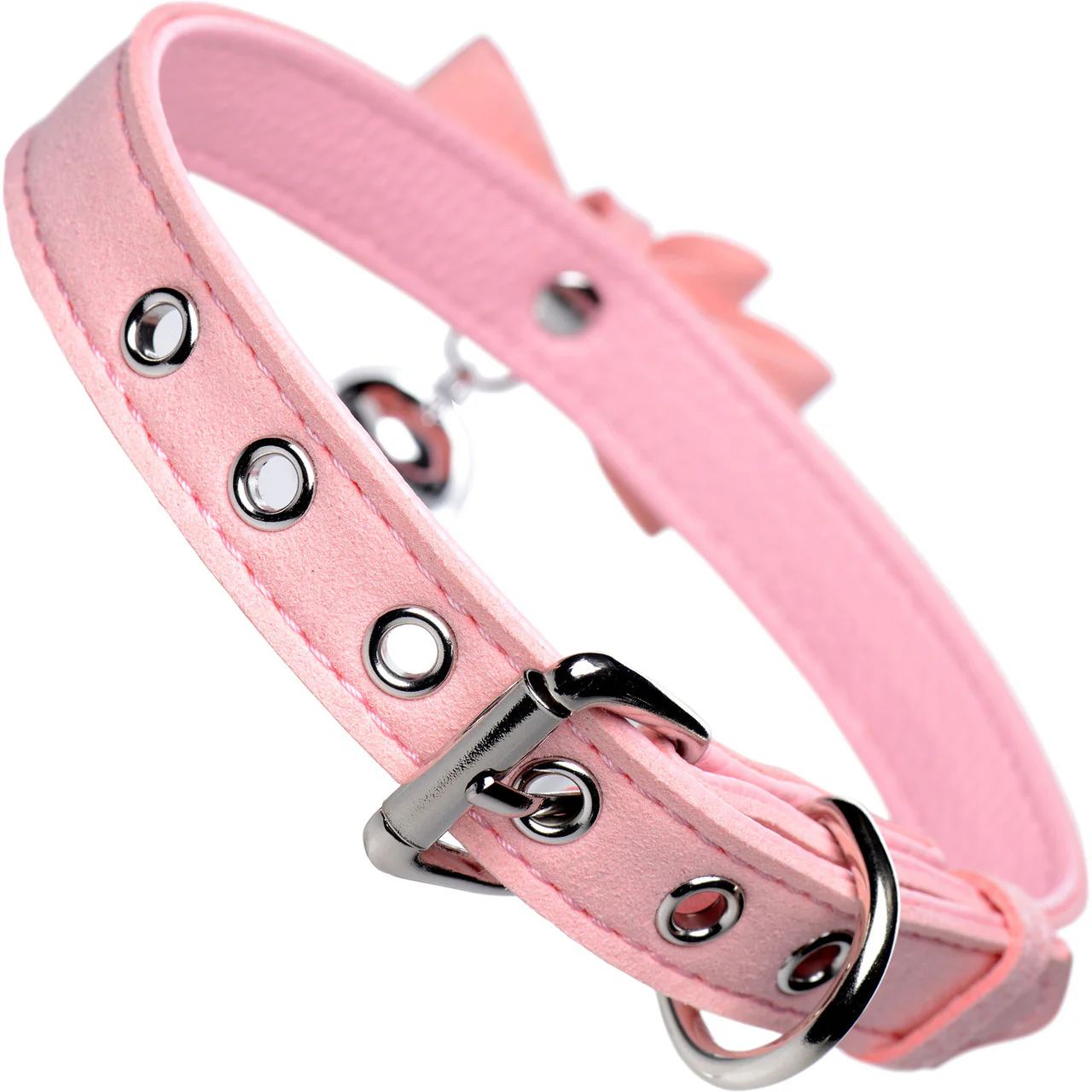Master Series Sugar Kitty Cat Bell Collar - Pink & Silver - Image 3
