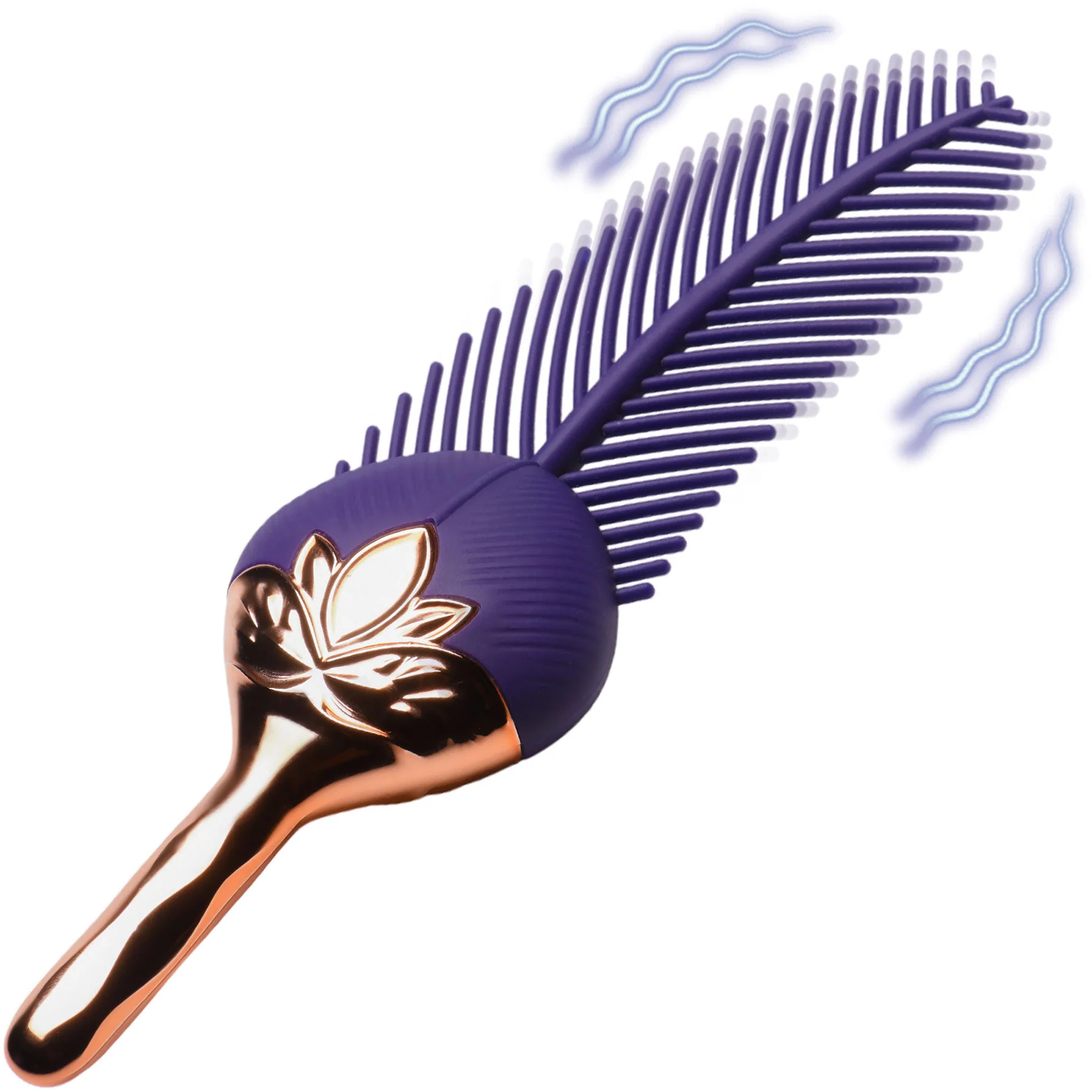 Master Series The Tickler Vibrating Silicone Feather - Image 3