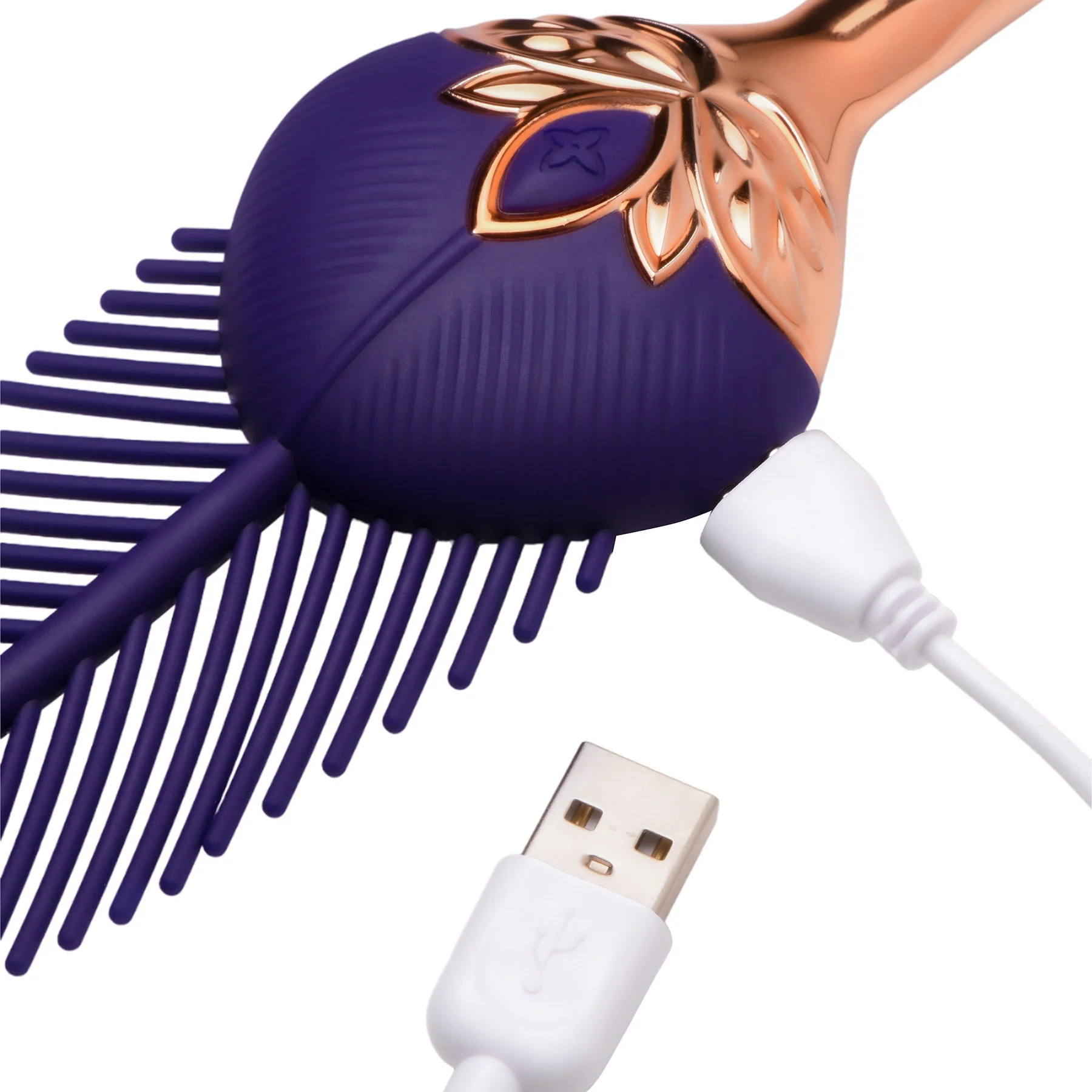 Master Series The Tickler Vibrating Silicone Feather - Image 7