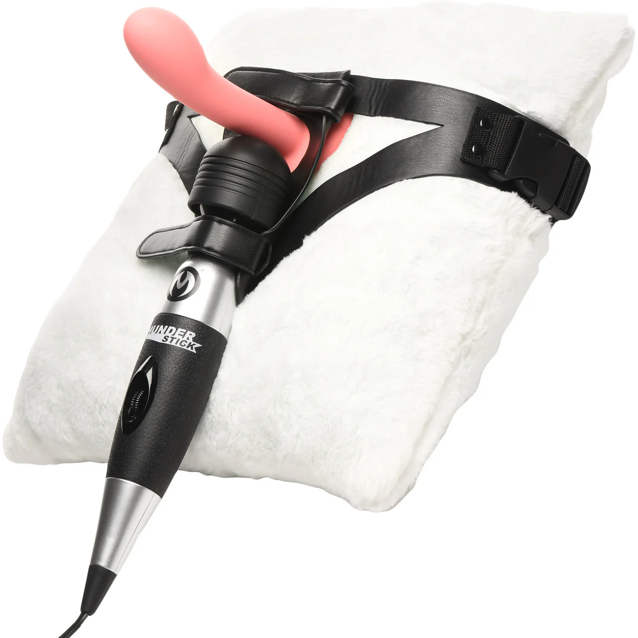 Master Series Thunder Strap Wand Thigh Harness With O-Ring - Image 11