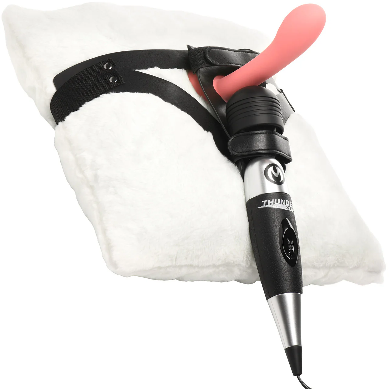 Master Series Thunder Strap Wand Thigh Harness With O-Ring - Image 13