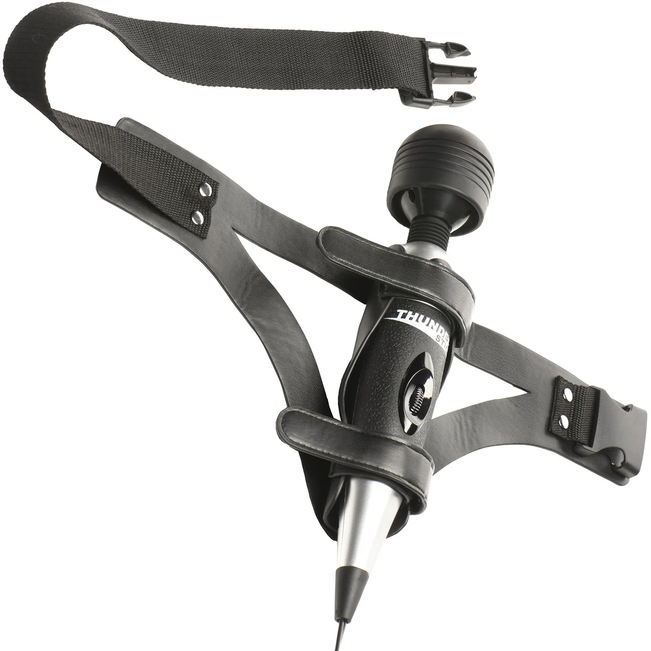 Master Series Thunder Strap Wand Thigh Harness With O-Ring - Image 3