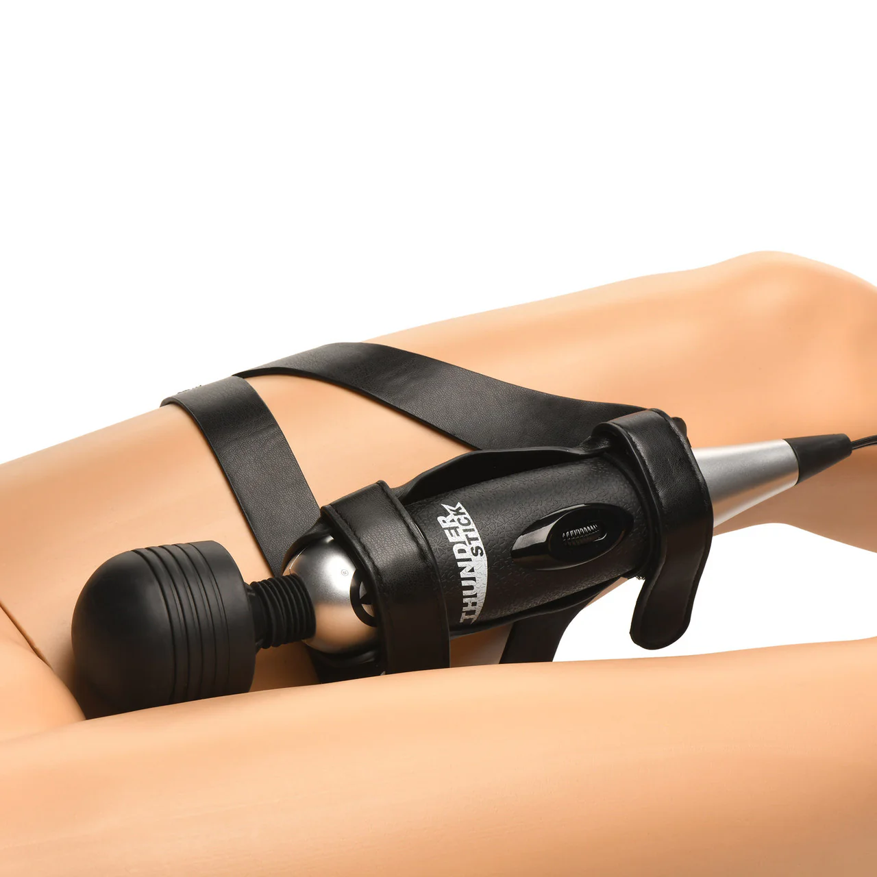 Master Series Thunder Strap Wand Thigh Harness With O-Ring - Image 7