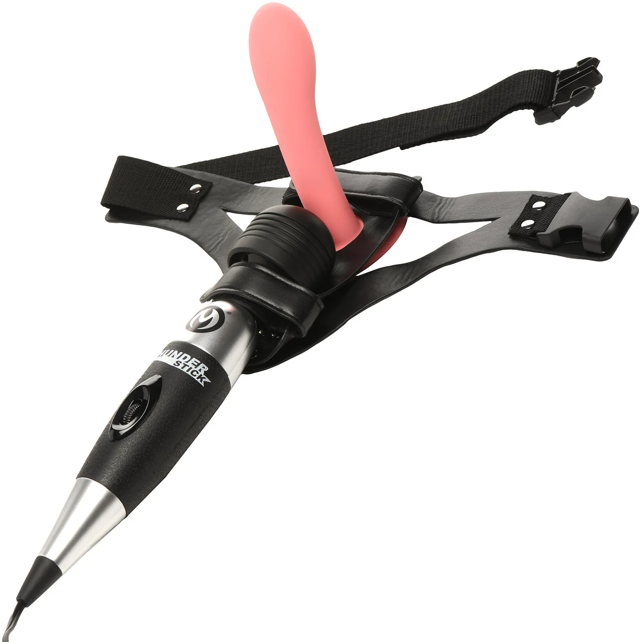 Master Series Thunder Strap Wand Thigh Harness With O-Ring - Image 8