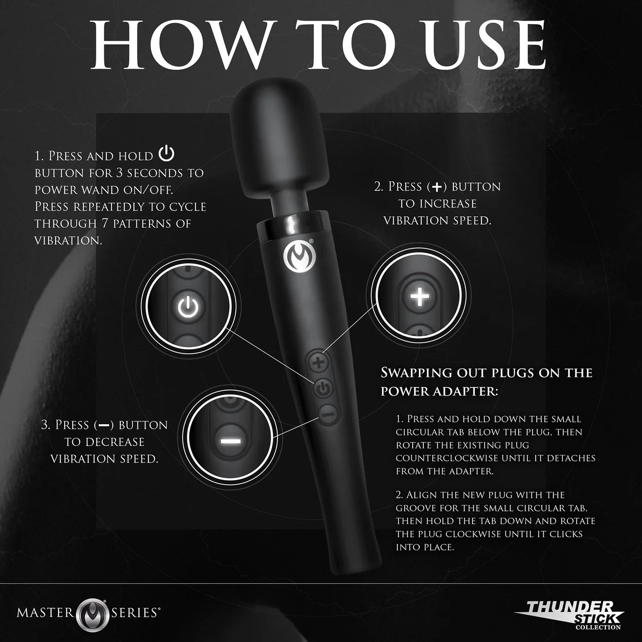 Master Series Thunderstick Pro Wand Massager - Image 11
