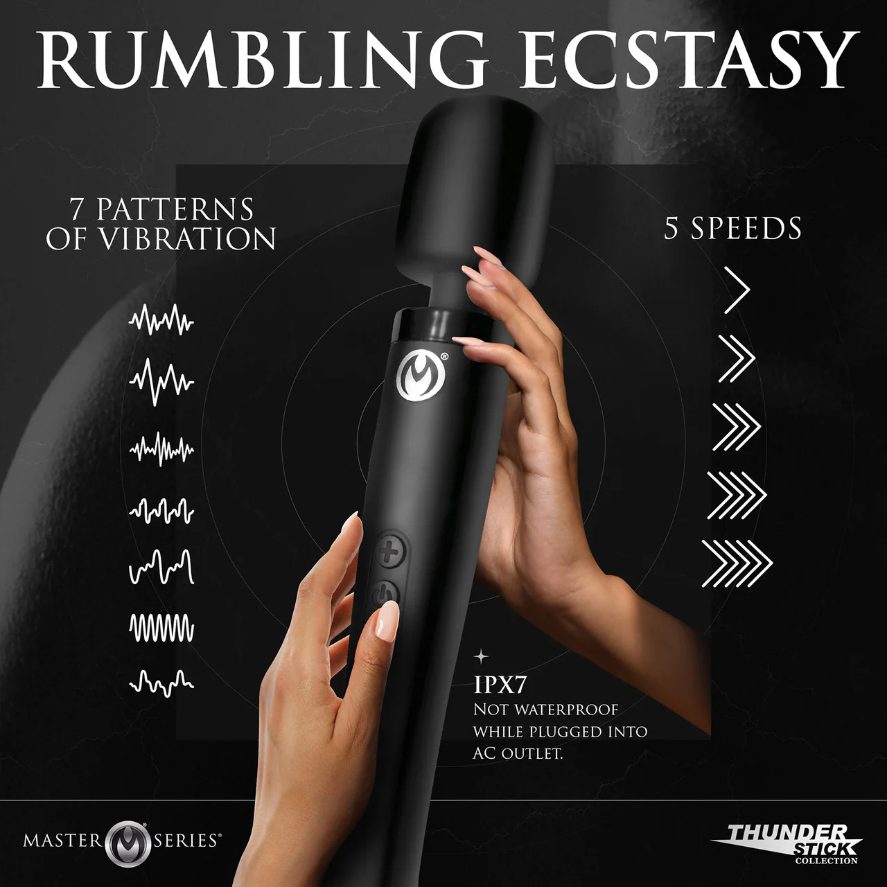 Master Series Thunderstick Pro Wand Massager - Image 4