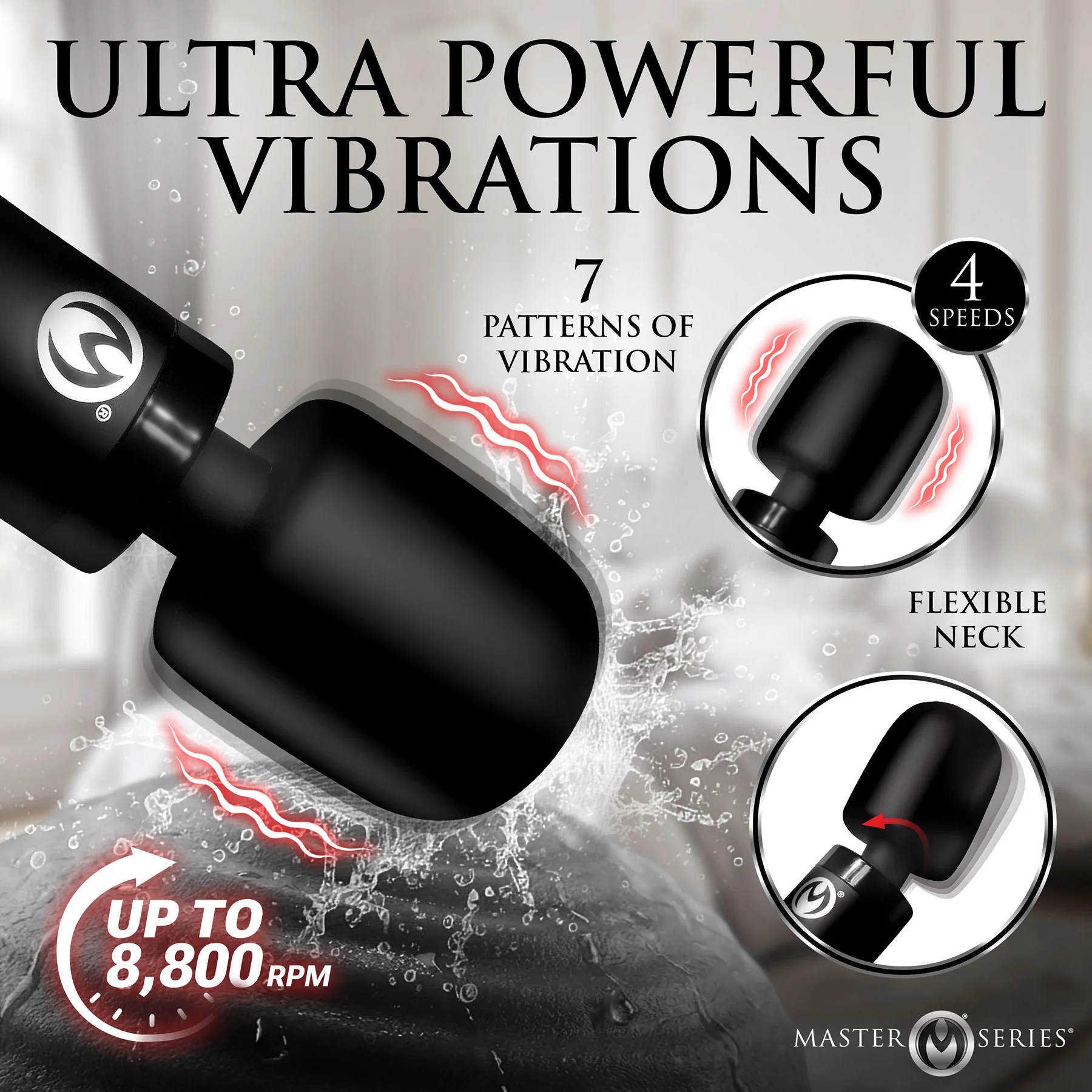 Master Series Thunderstick Pro Slim Wand Massager - Image 2
